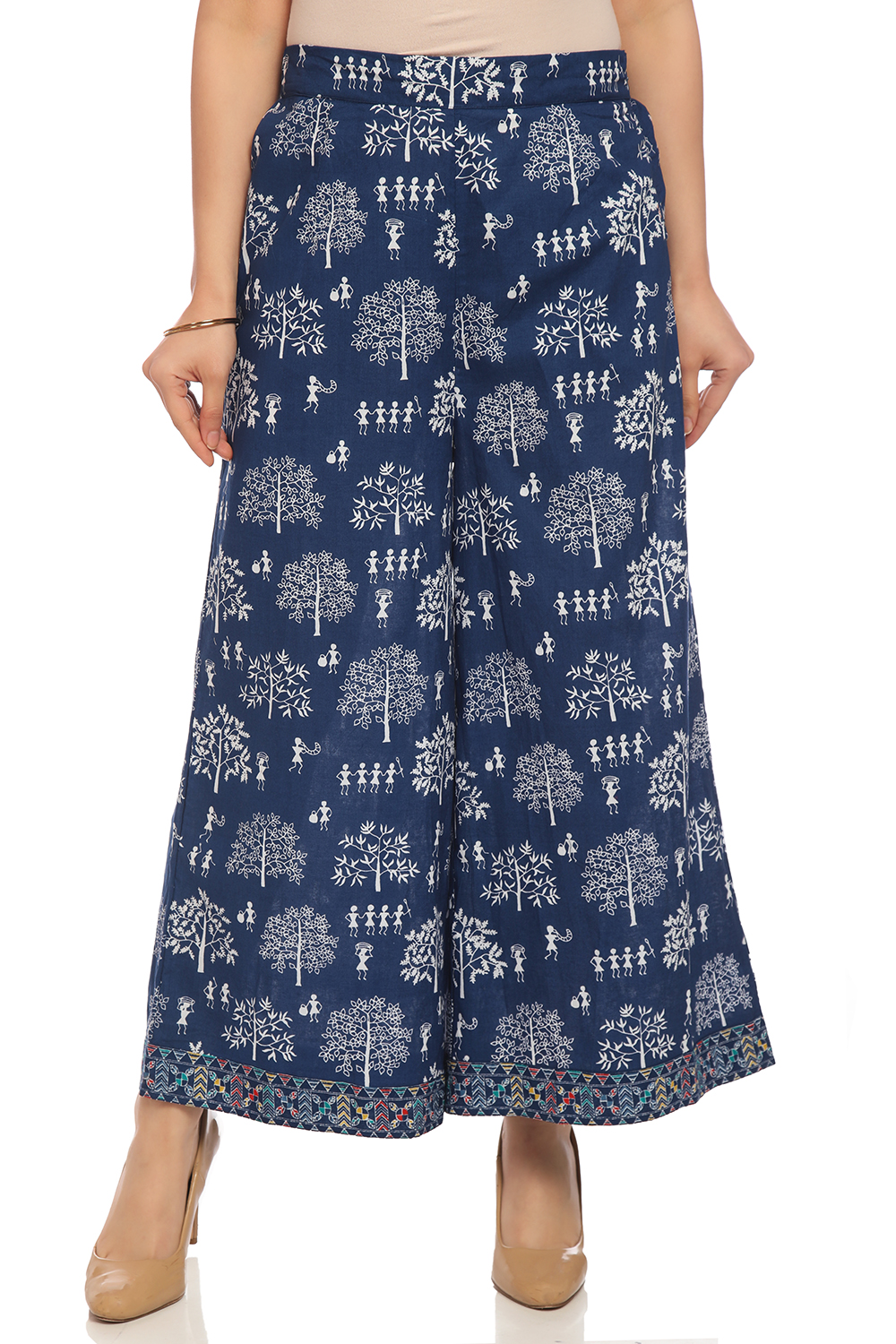 Indigo Cotton Palazzo image number 0