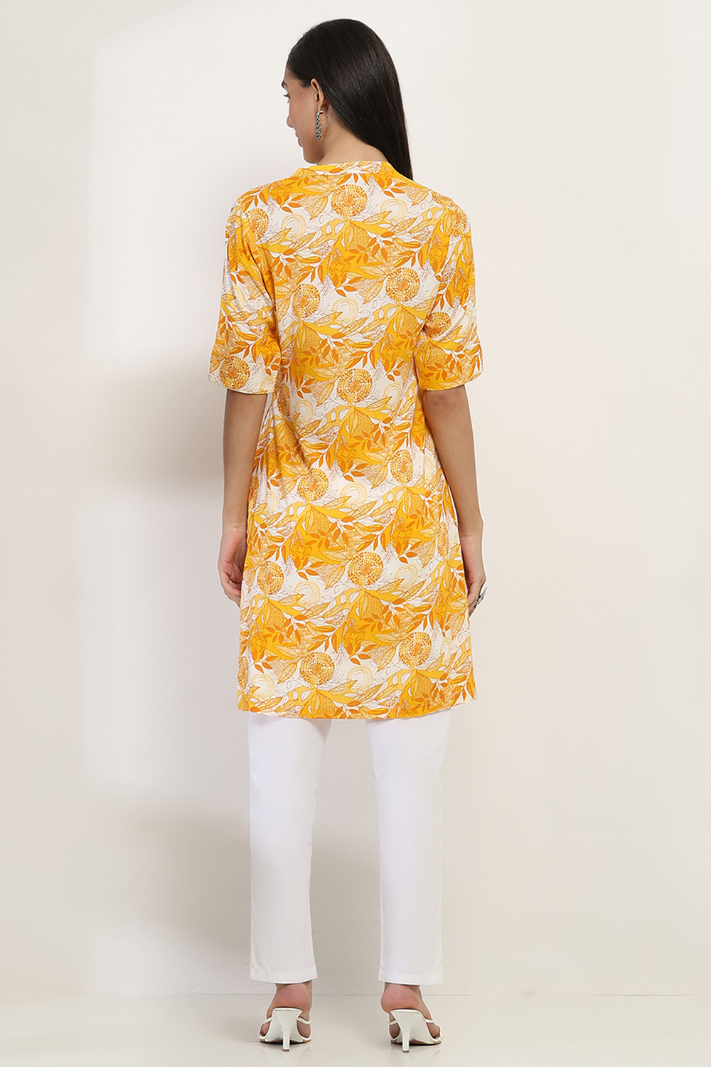 Black Viscose Rayon Straight Kurta image number 3