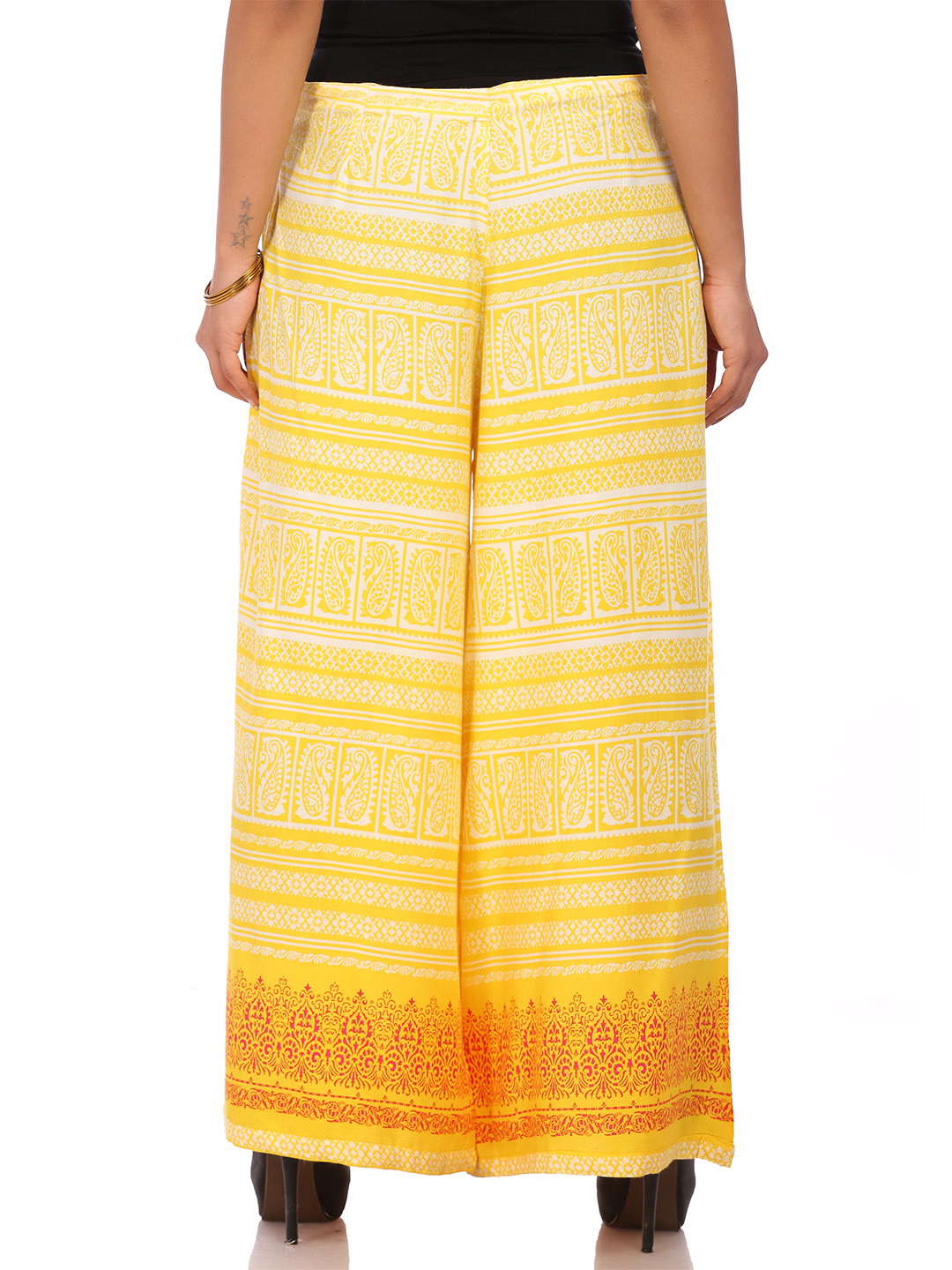 Yellow Cotton  Palazzo image number 3