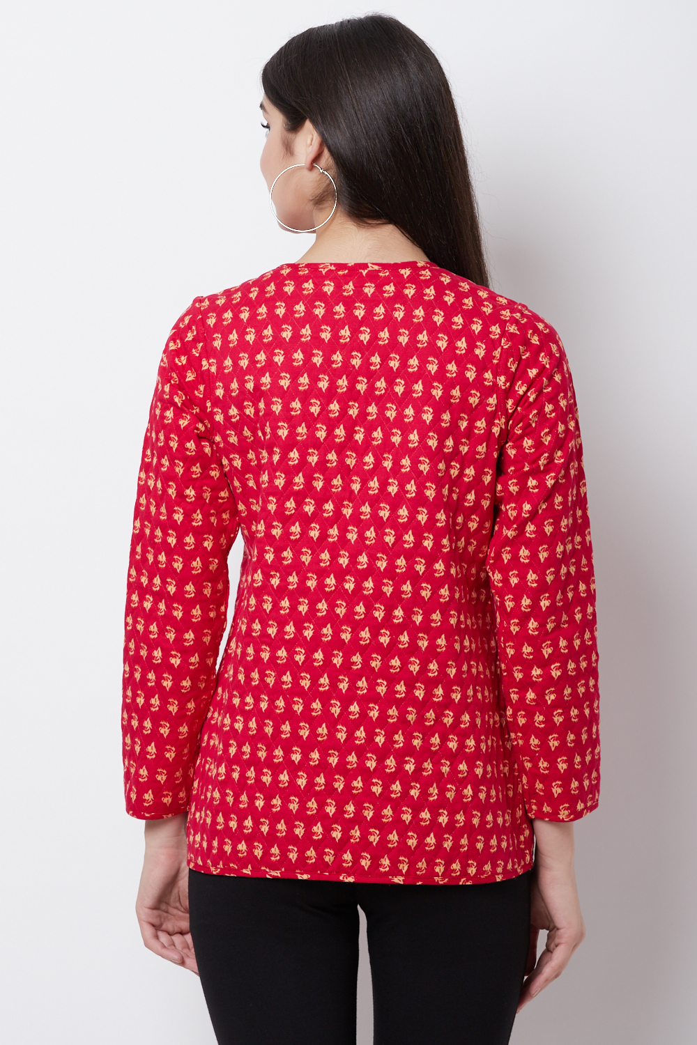 Pink Cotton And Flex Straight Jacket image number 5