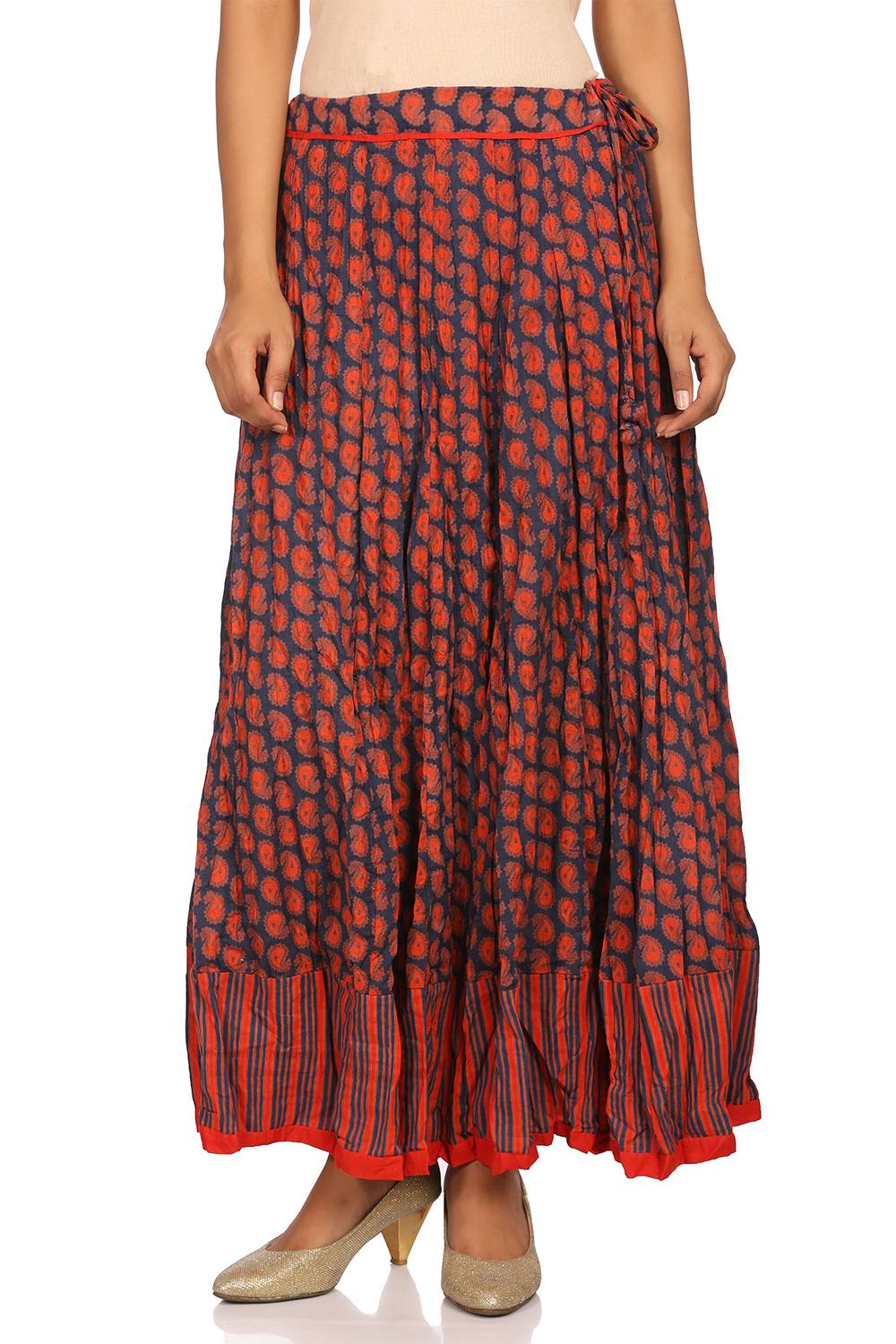 Indigo Cotton Skirt image number 0