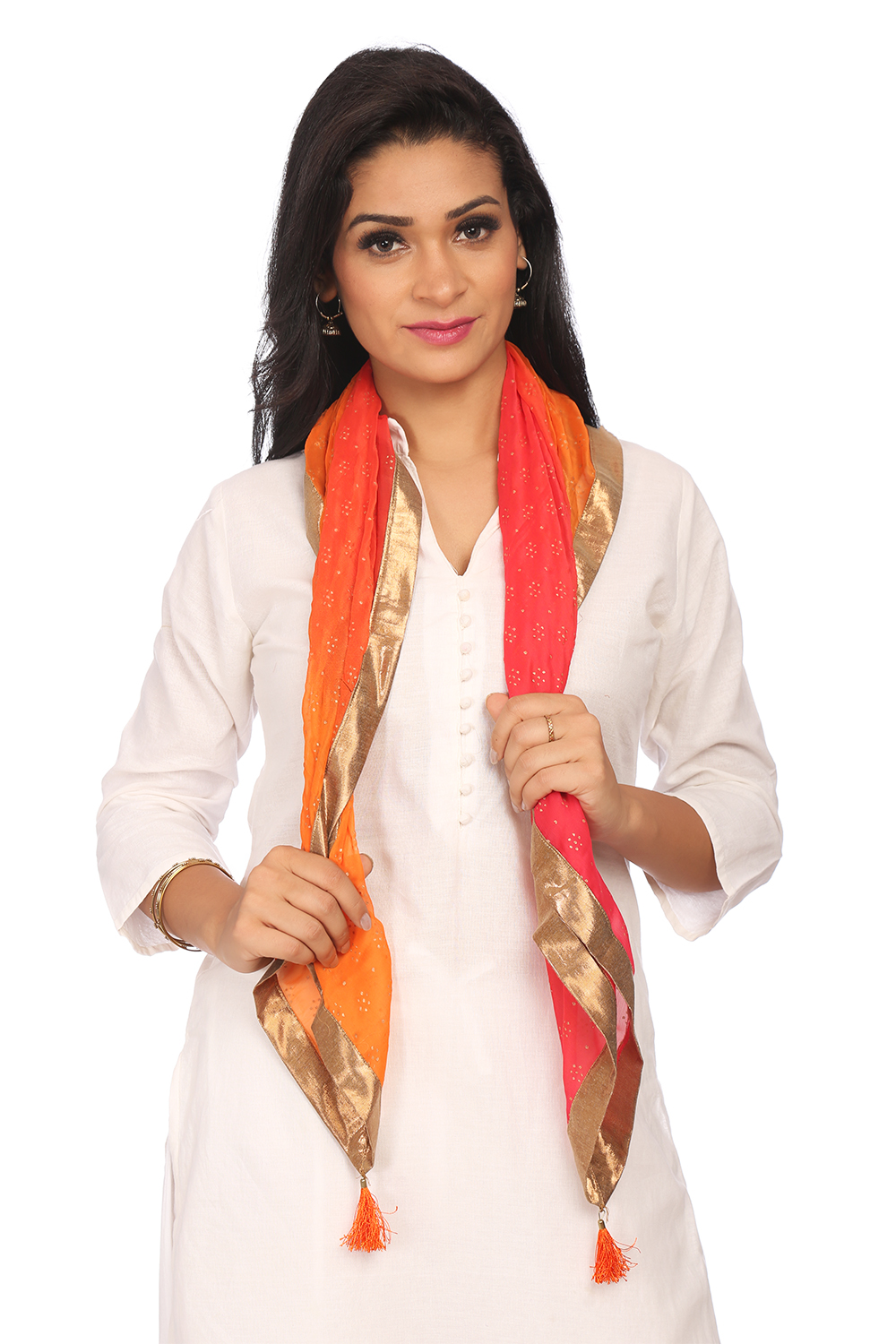 Pink Chiffon Scarf image number 1