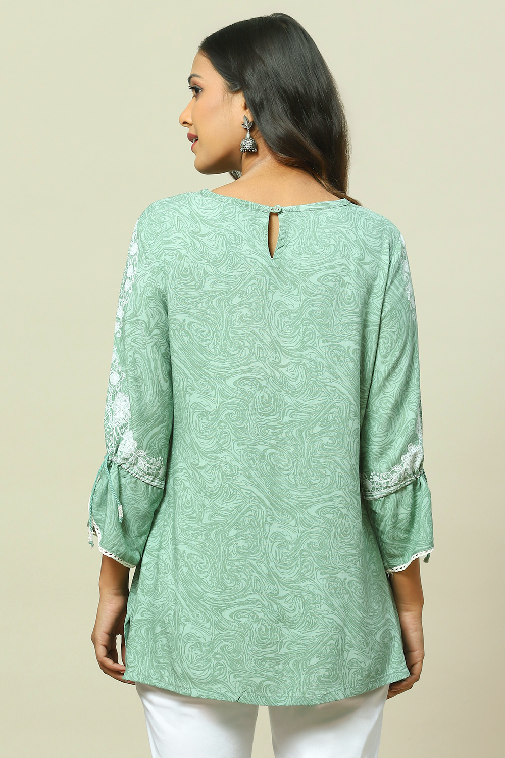 Green LIVA Straight Top image number 4