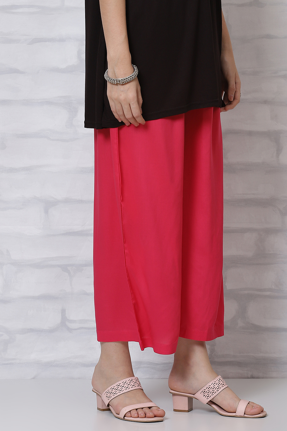 White Viscose Palazzo image number 3