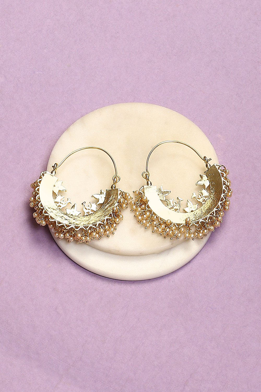 Red Brass Earrings image number 2