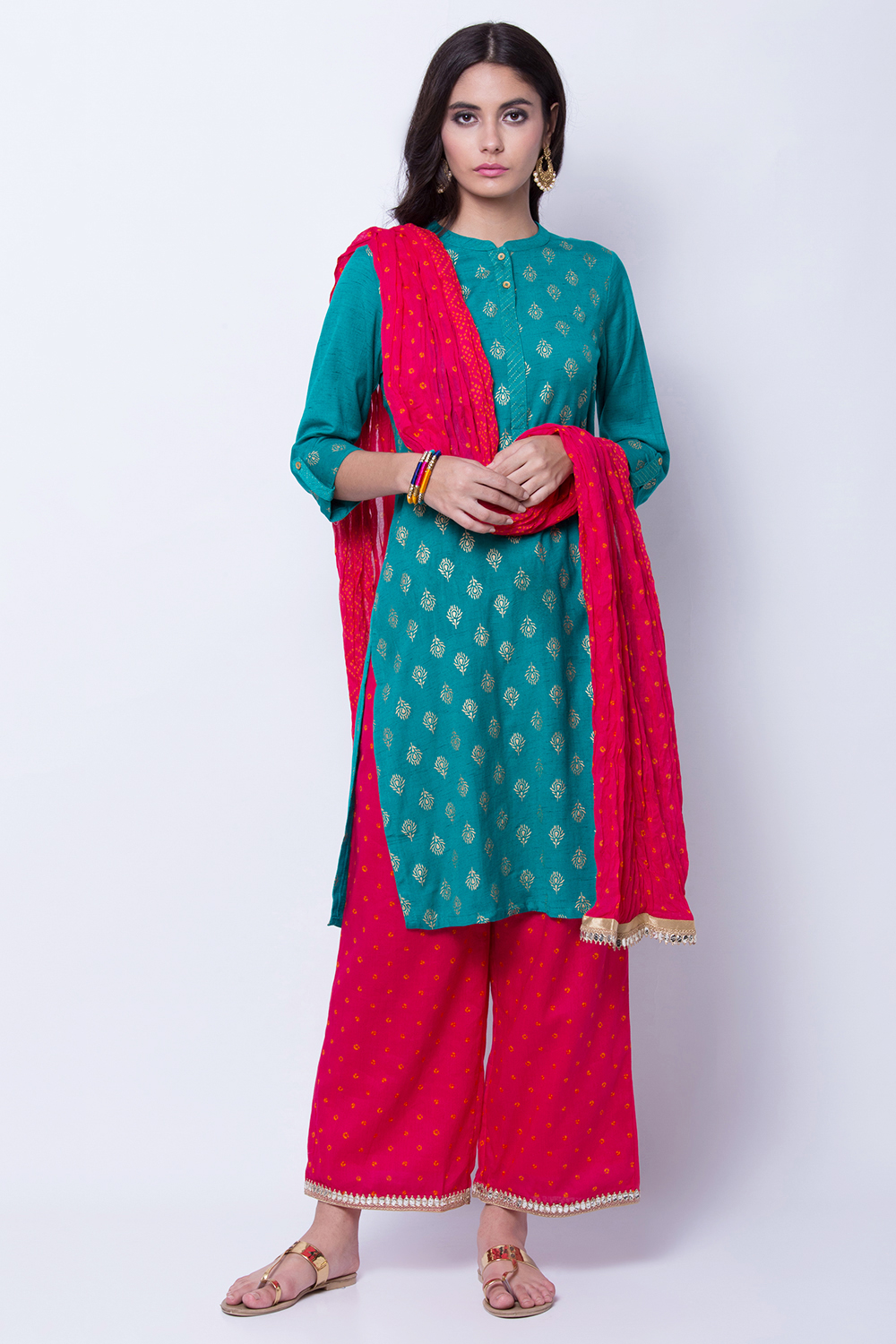 Pink Cotton Dupatta image number 0