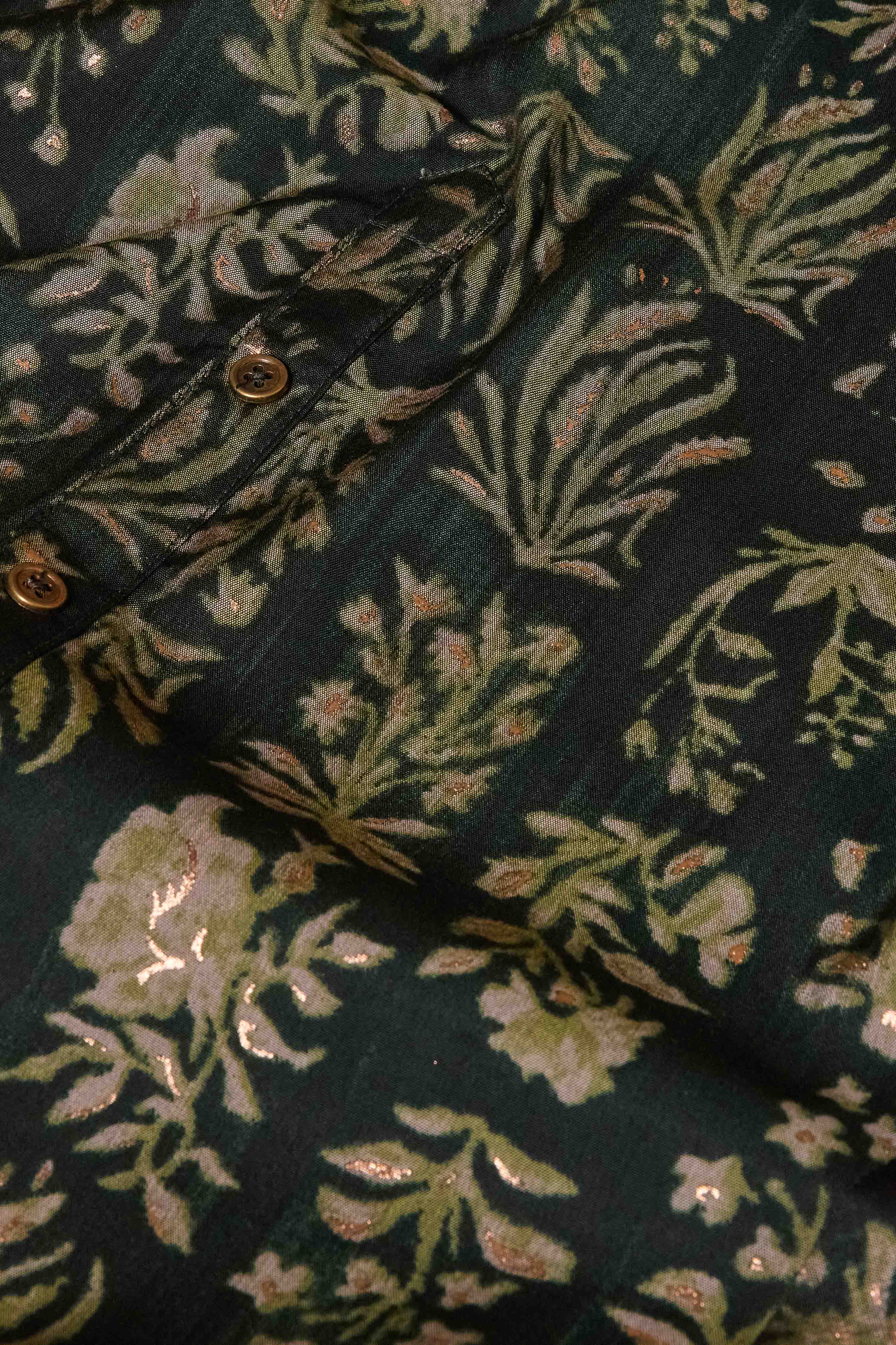 Green Viscose Blend Straight Printed Kurta image number 3