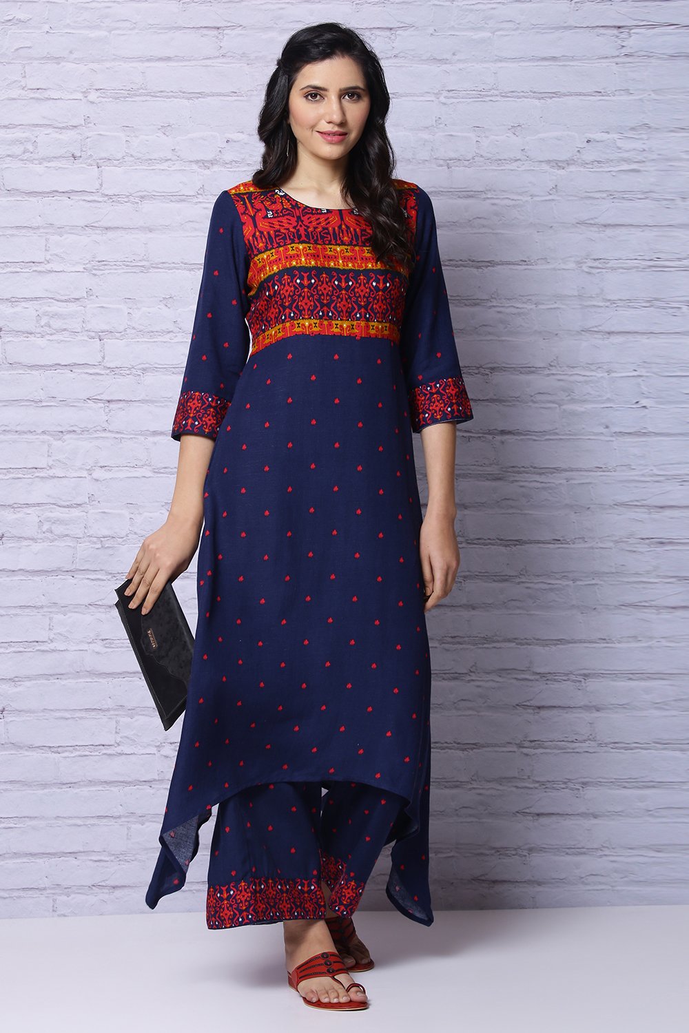 Indigo Viscose Kurta image number 0