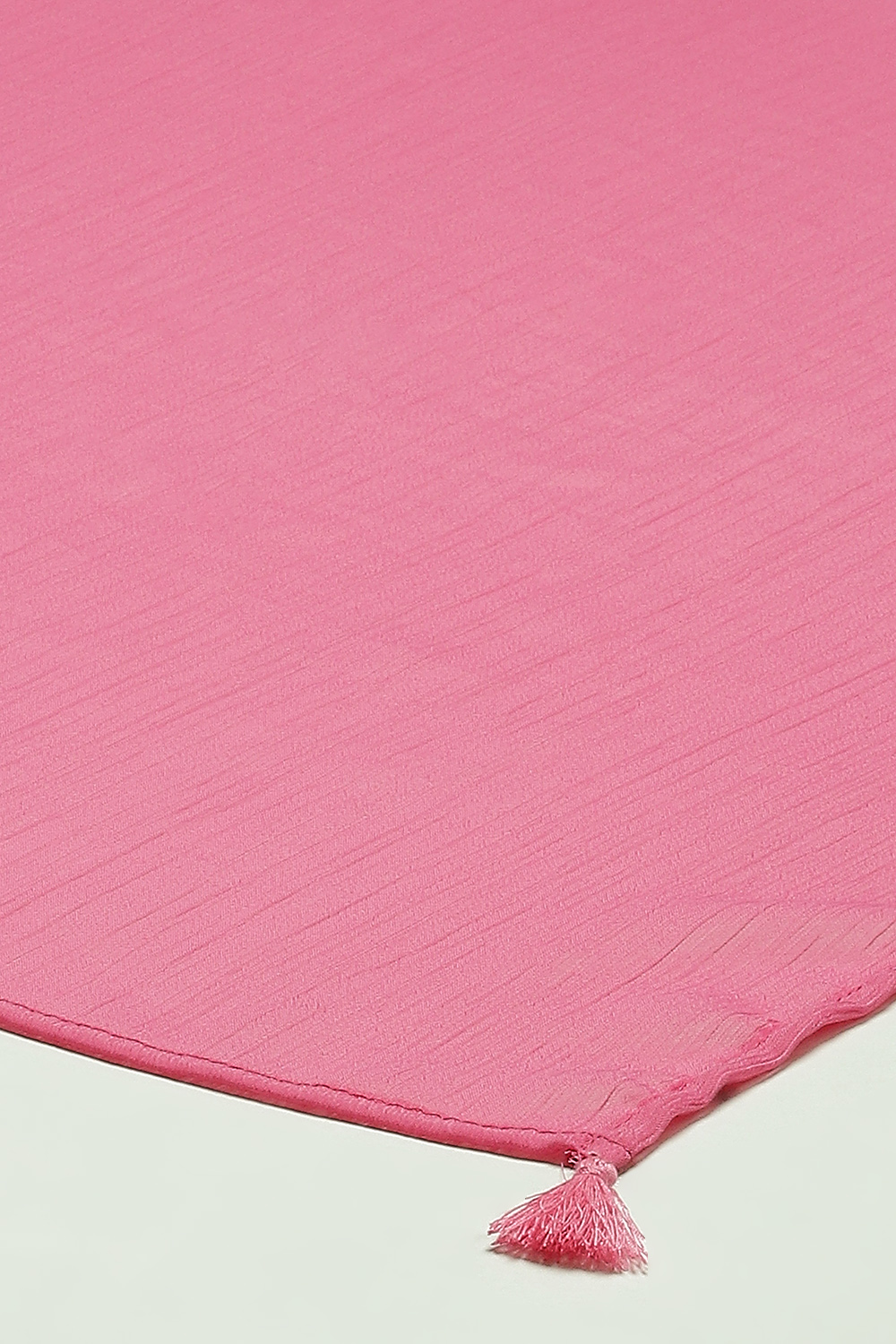Pink Cotton Blend Woven Dupatta image number 1