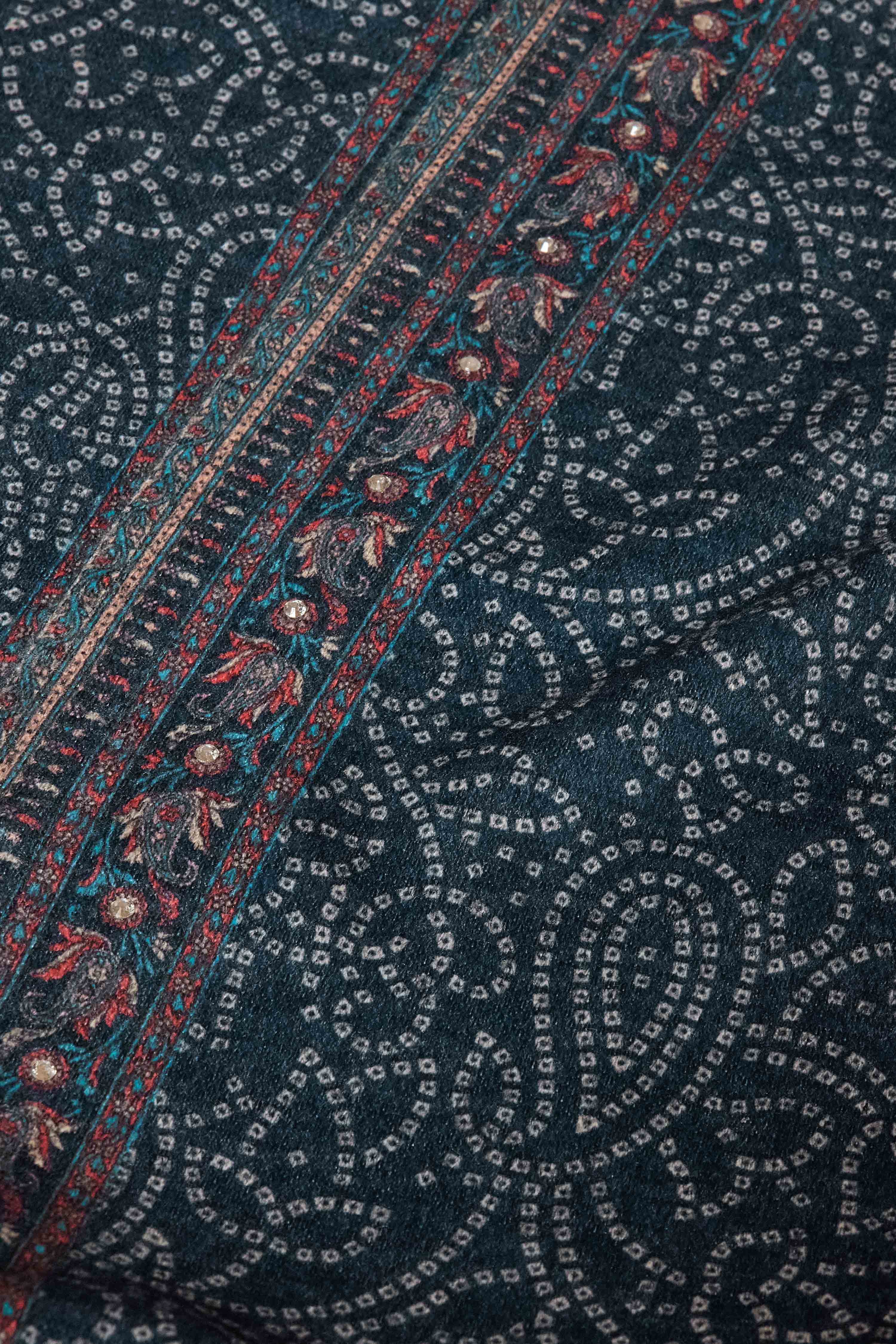 Indigo Polyester Regular Printed Cape image number 3