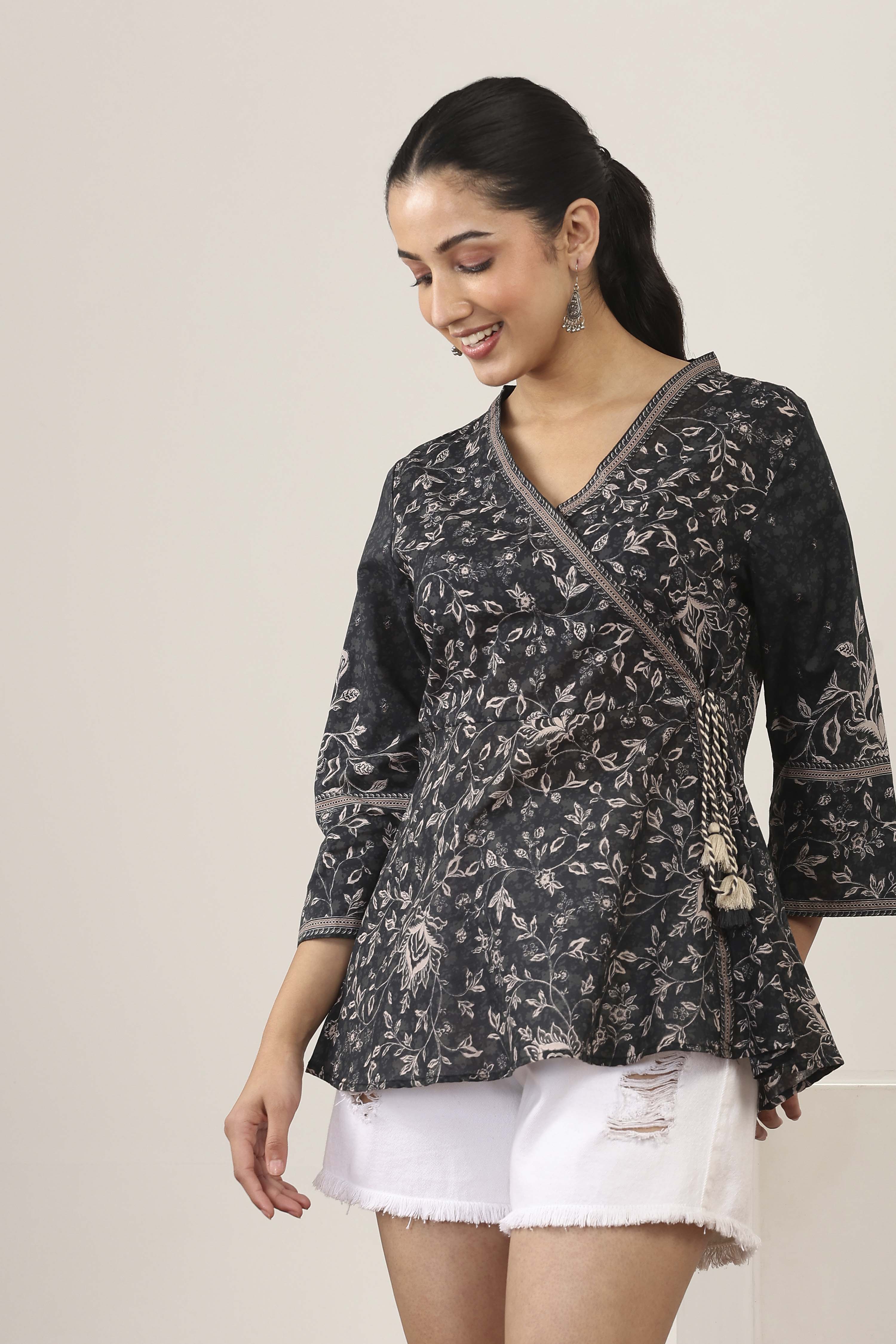 Black Cotton Top image number 2