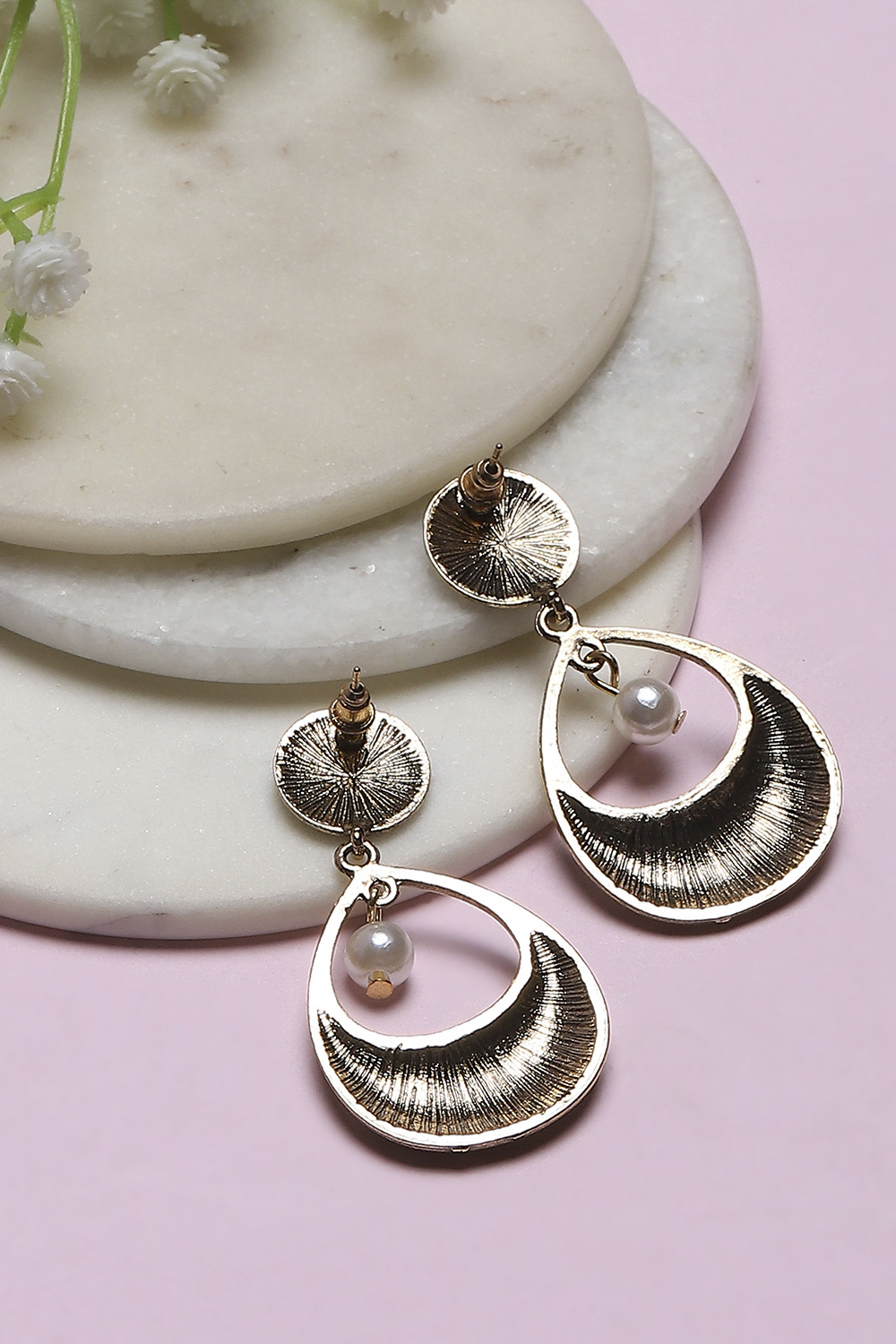 Blue Oxidize Alloy Danglers image number 2