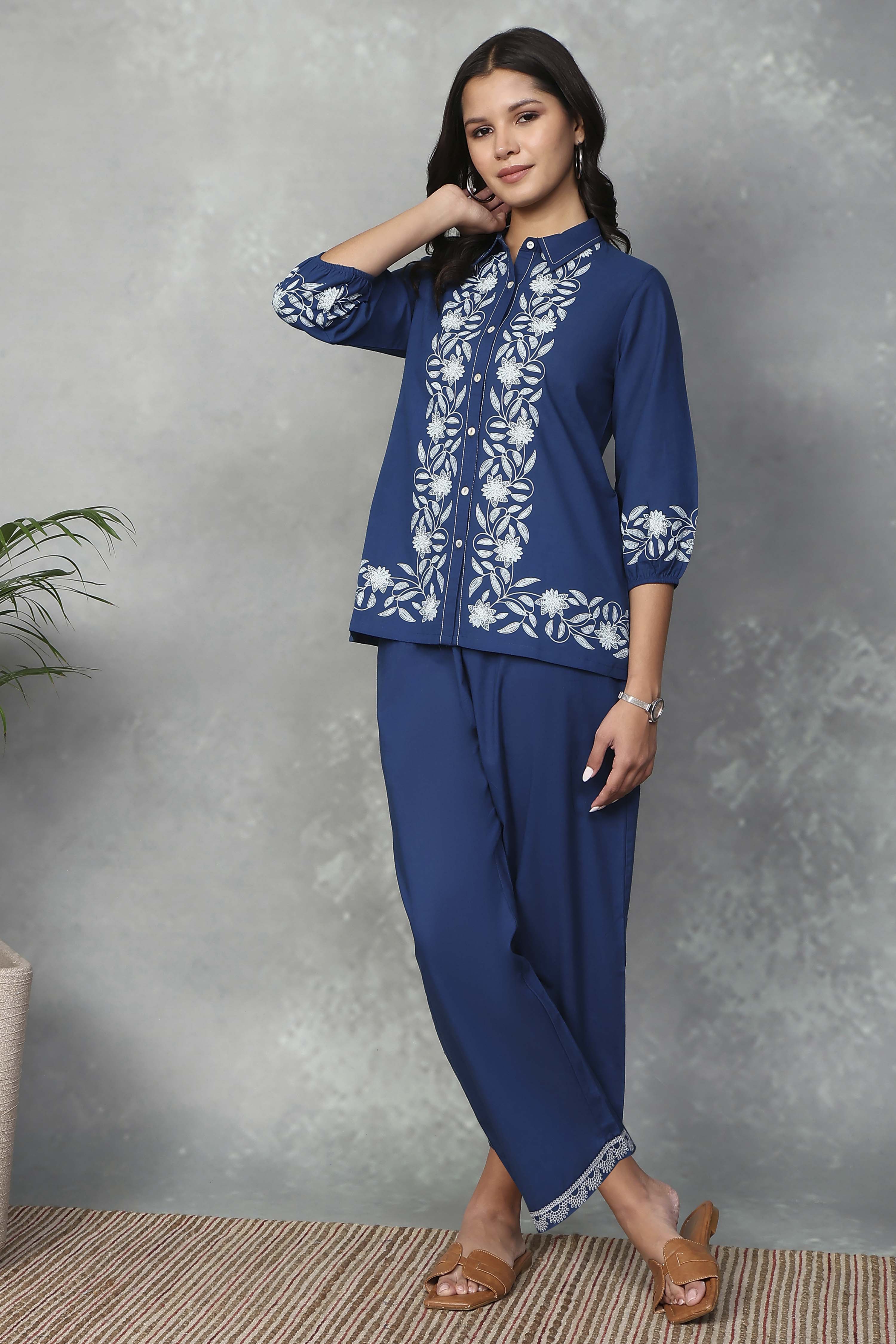 Blue Cotton Shirts image number 0