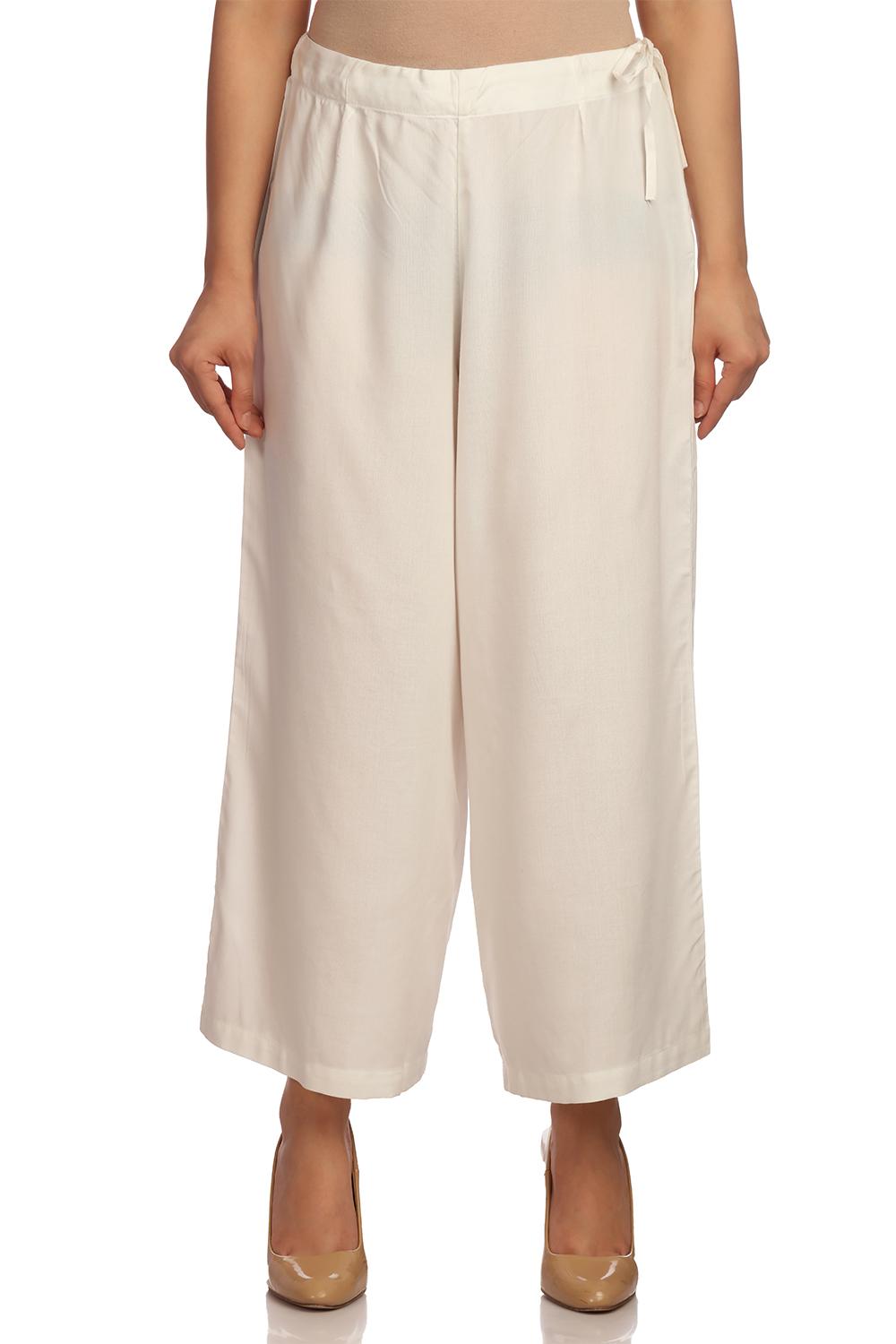 Pink Viscose Rayon Culottes image number 3