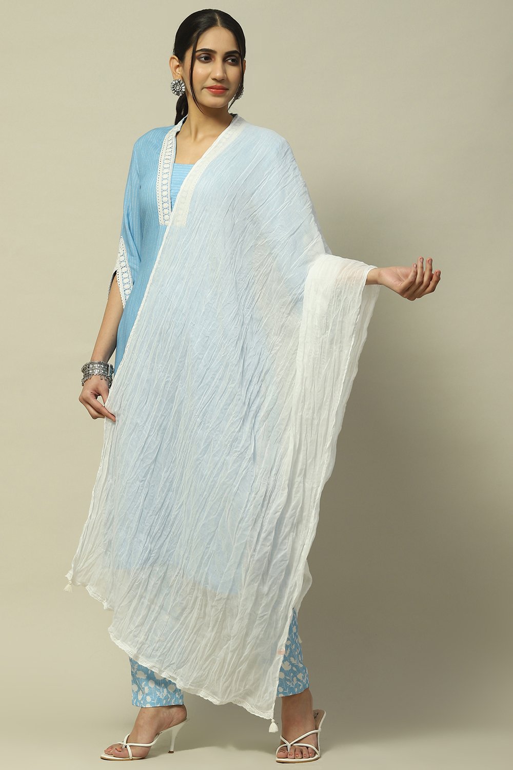 White Voile Dupatta image number 0