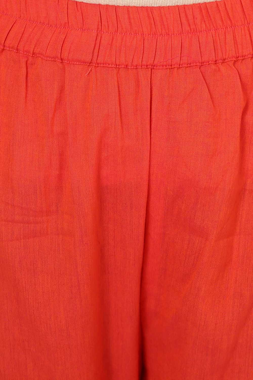 Orange Poly Cotton Culottes image number 6