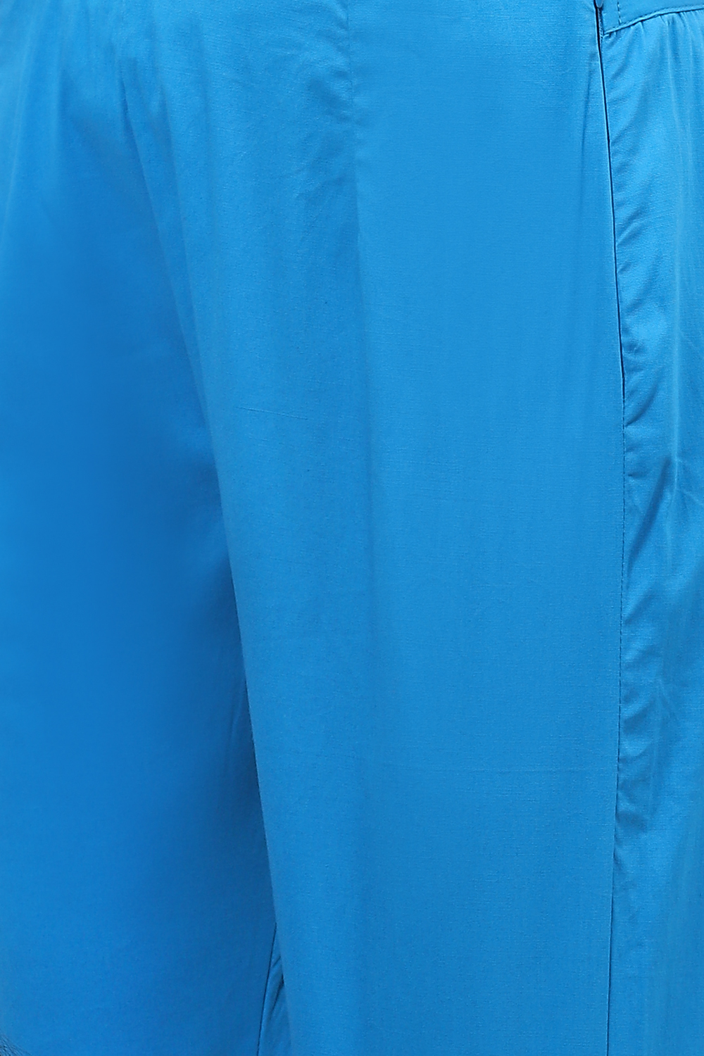 Turquoise Cotton Fusion Pants image number 2