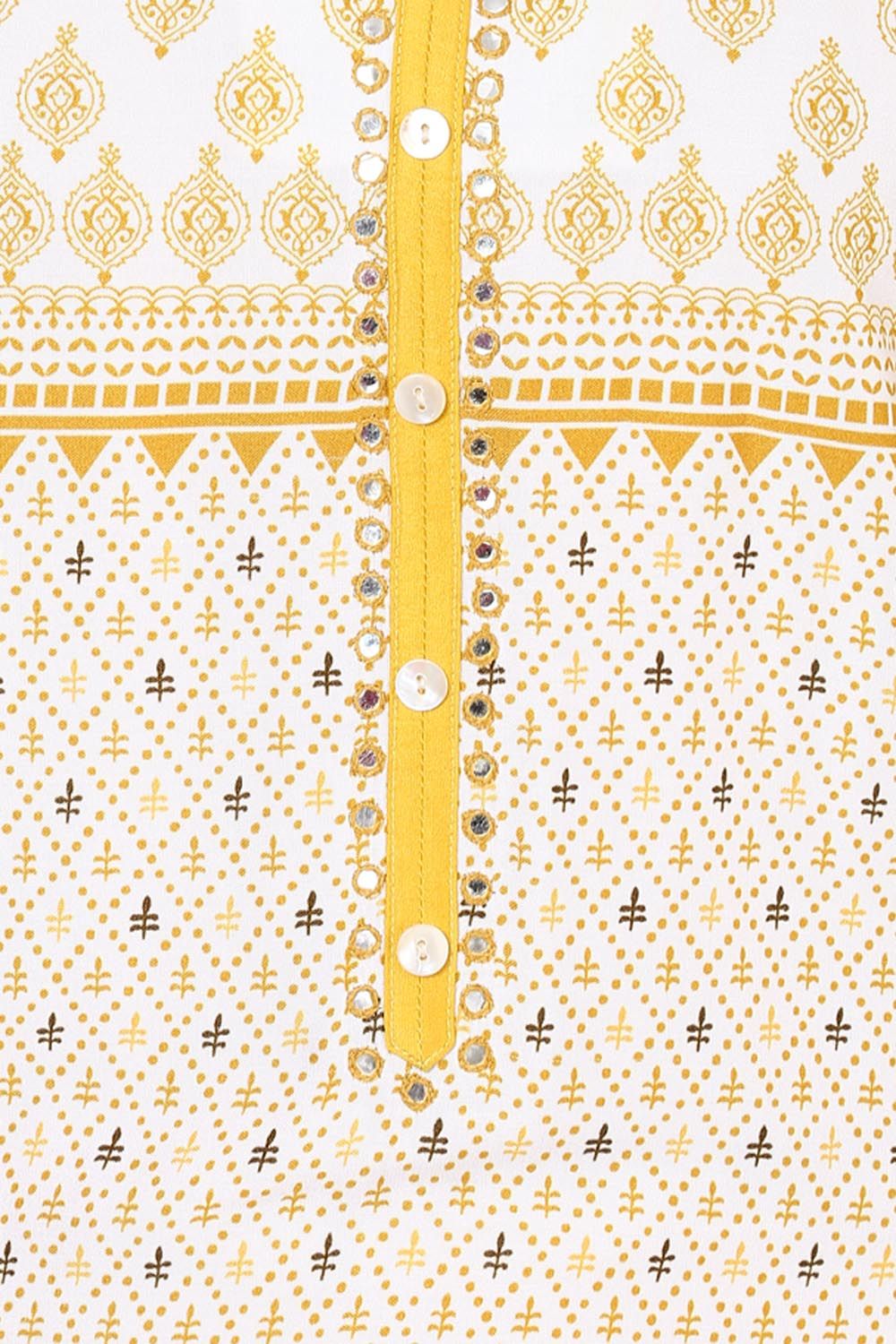 Yellow Straight Viscose Rayon Kurta image number 1