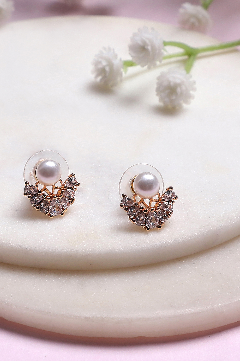 White Alloy Studs image number 0