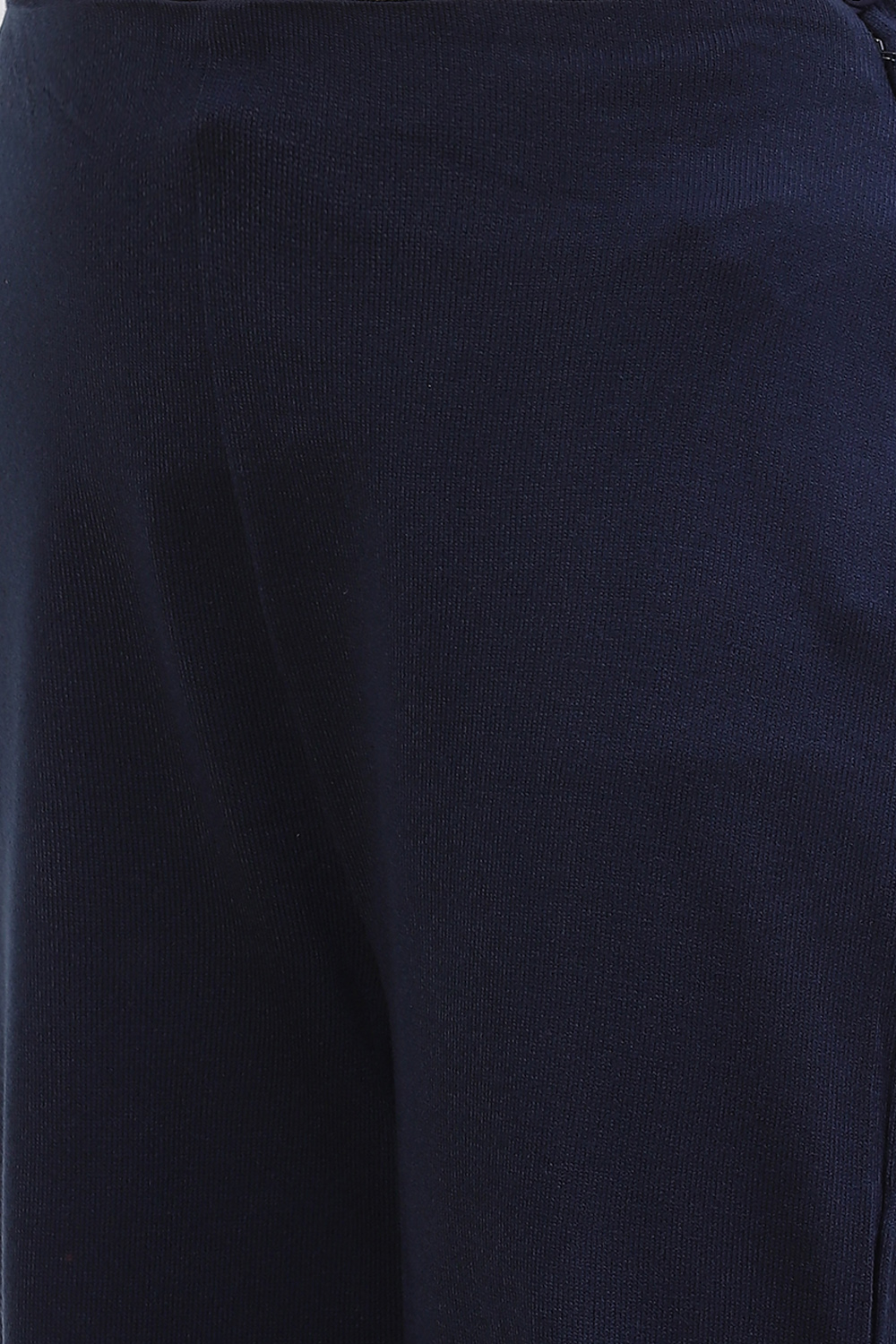 Black Acrylic Winter Palazzo Pants image number 1