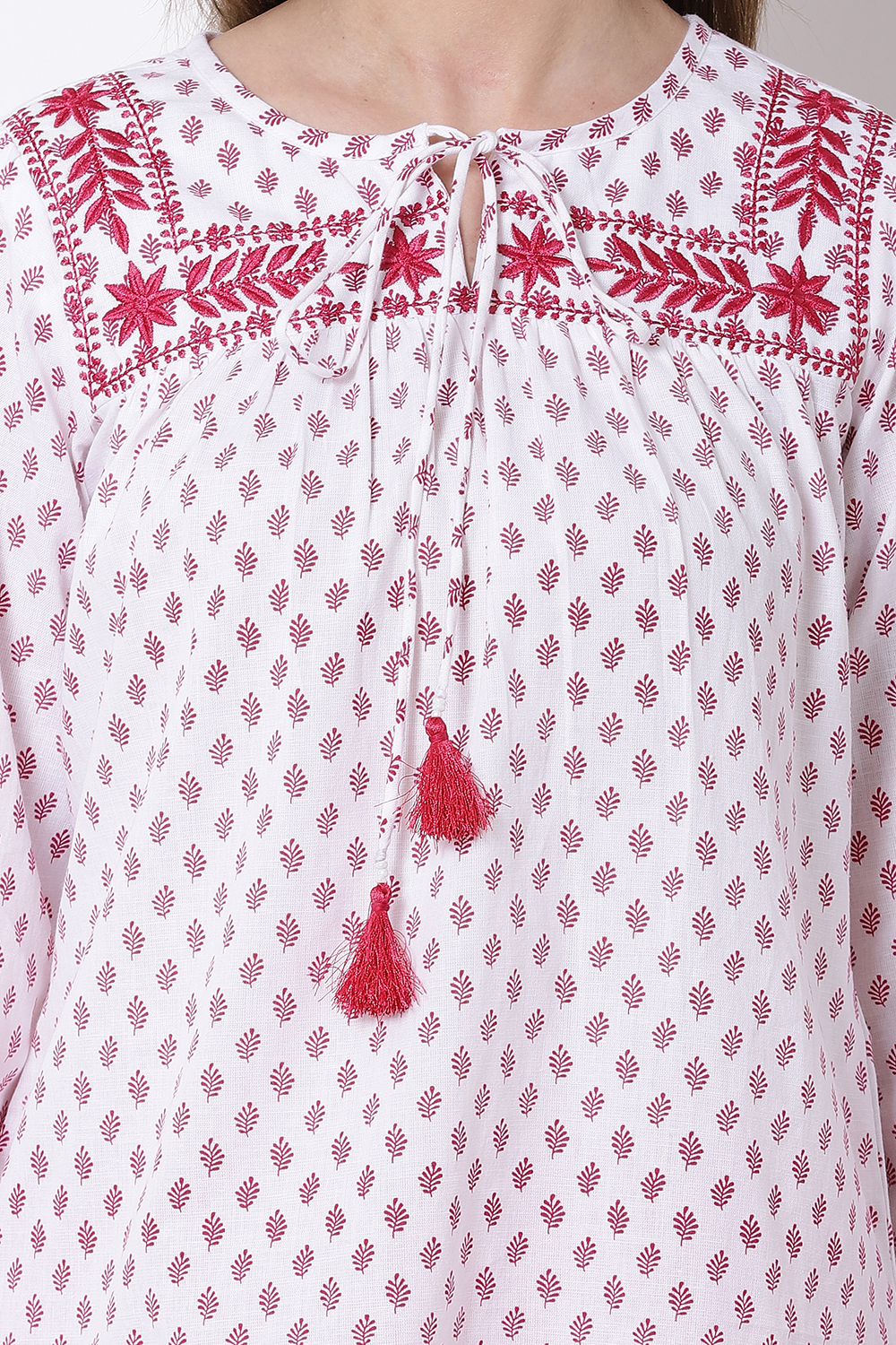 Blue Cotton Indie Top image number 1