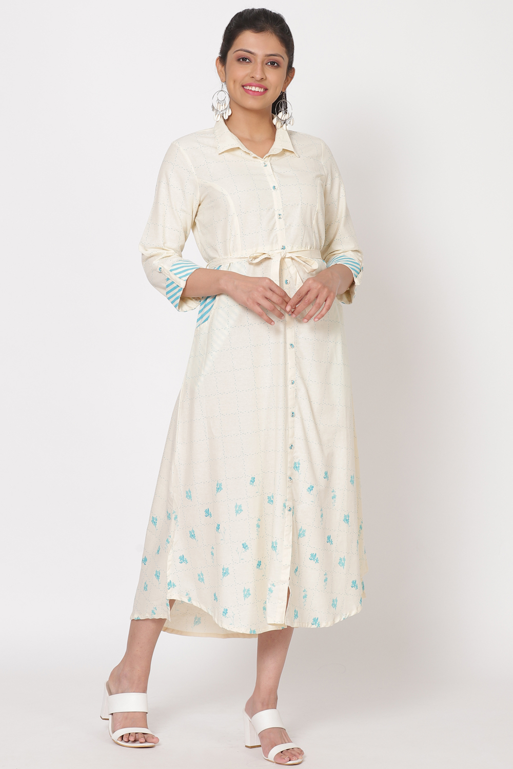 Turq Cotton Dress image number 3