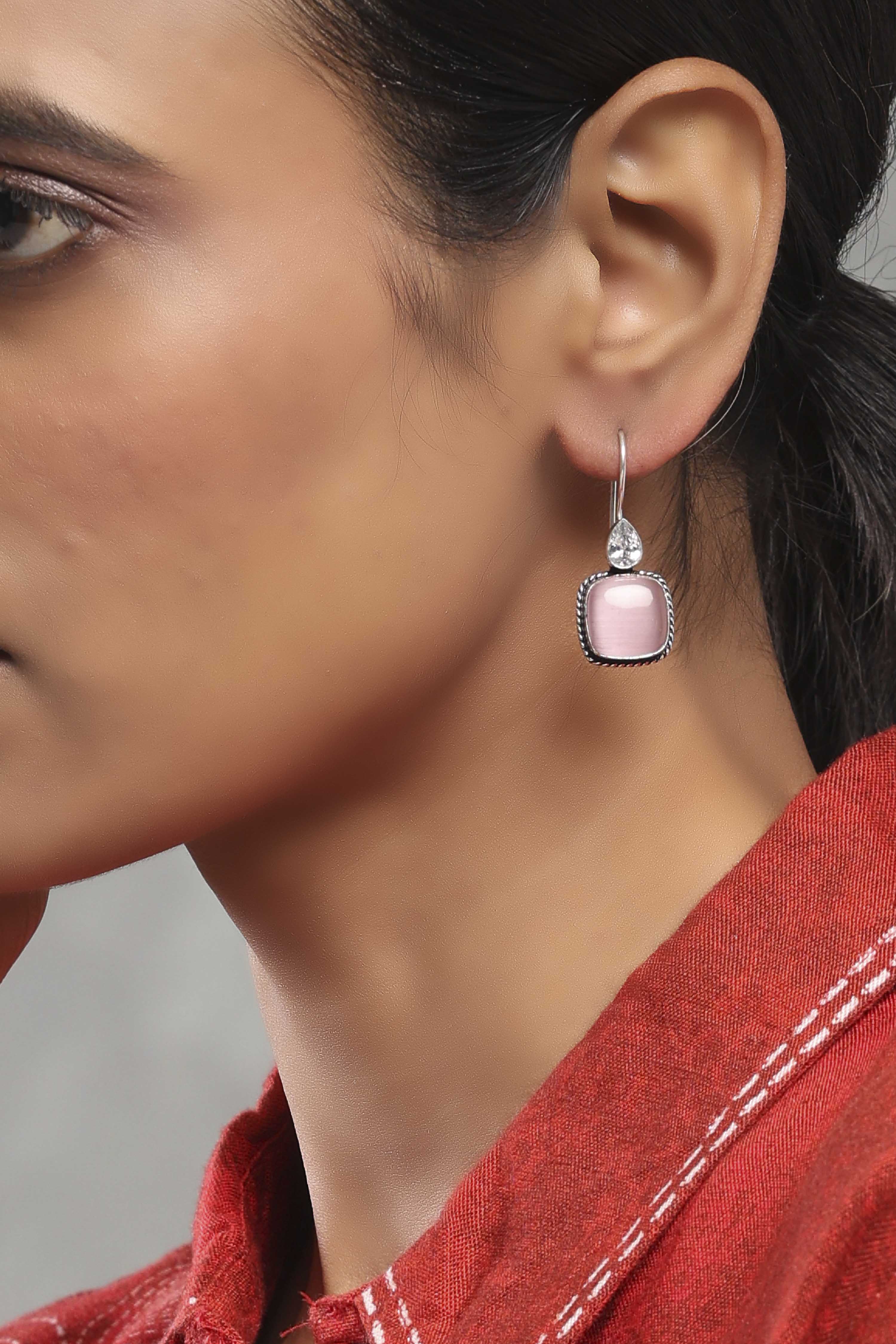 Light Pink Brass Drop & Danglers image number 1