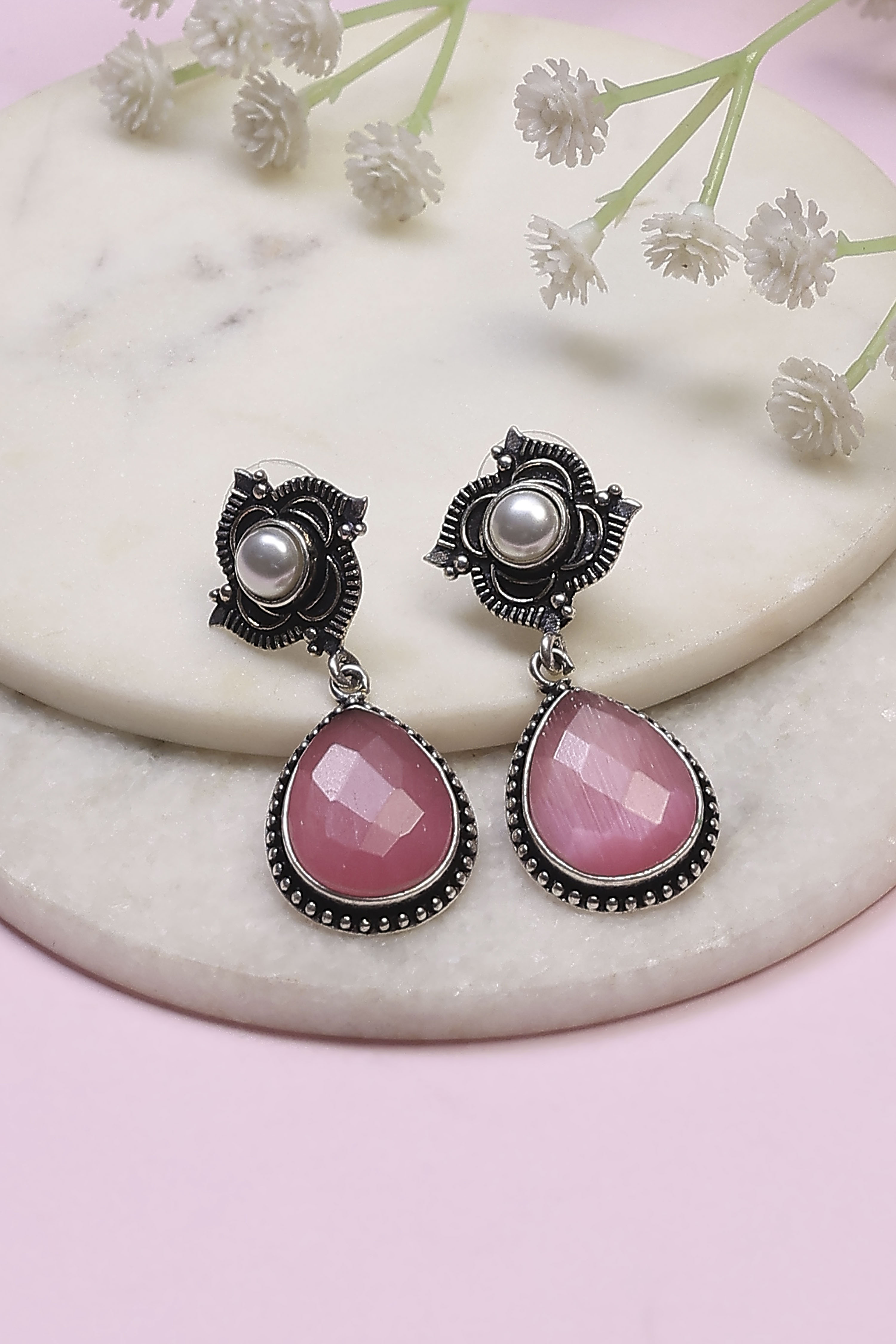 Light Pink Brass Drop & Danglers image number 0
