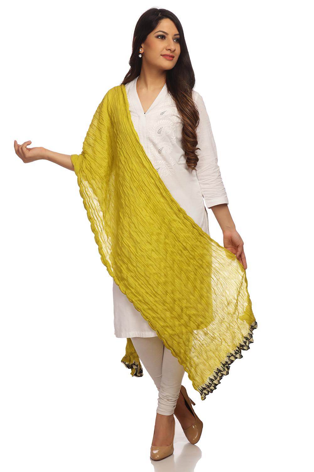Yellow Cotton Stole image number 0
