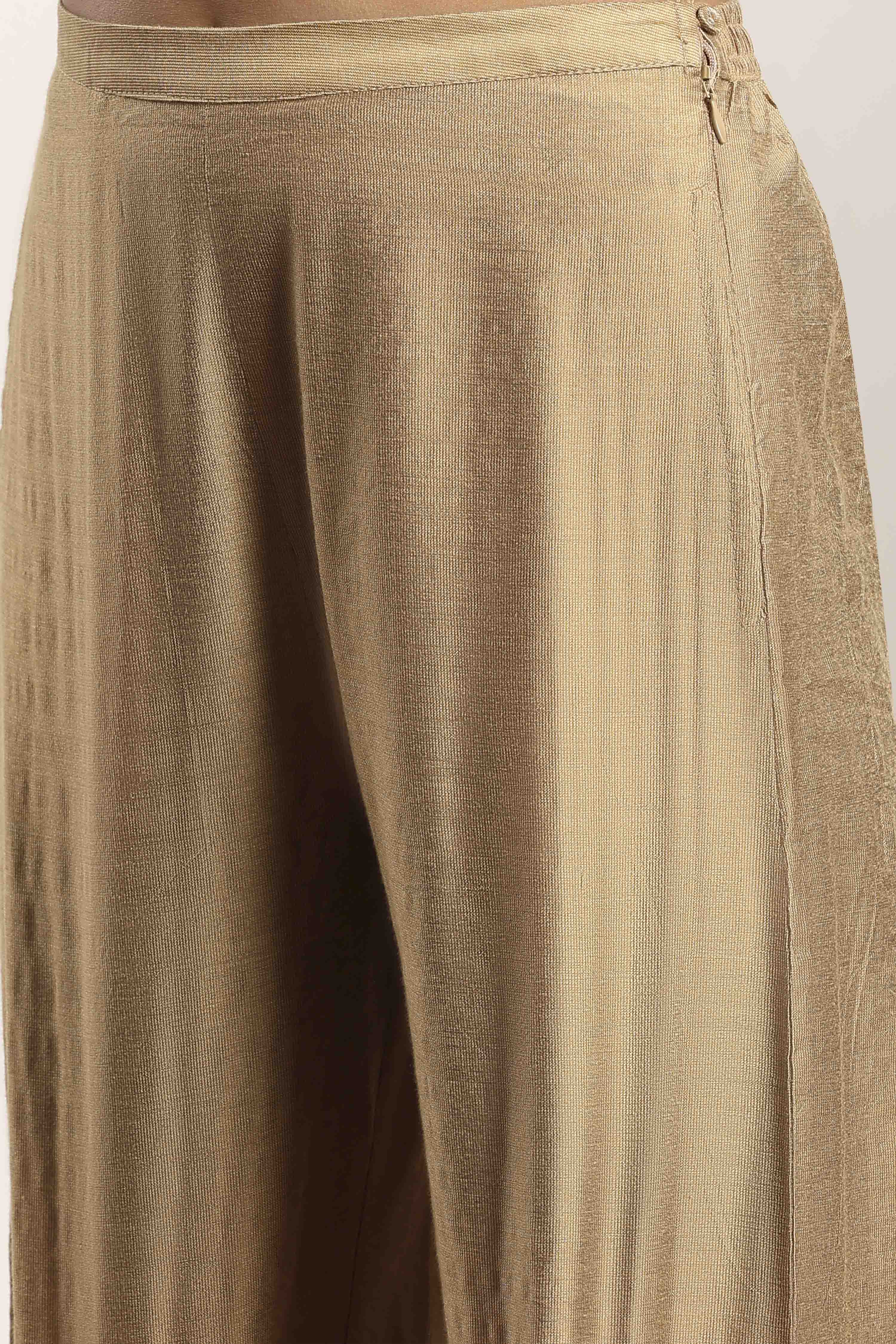 Lime Green Viscose Rayon Straight Kurta Pants Set image number 2
