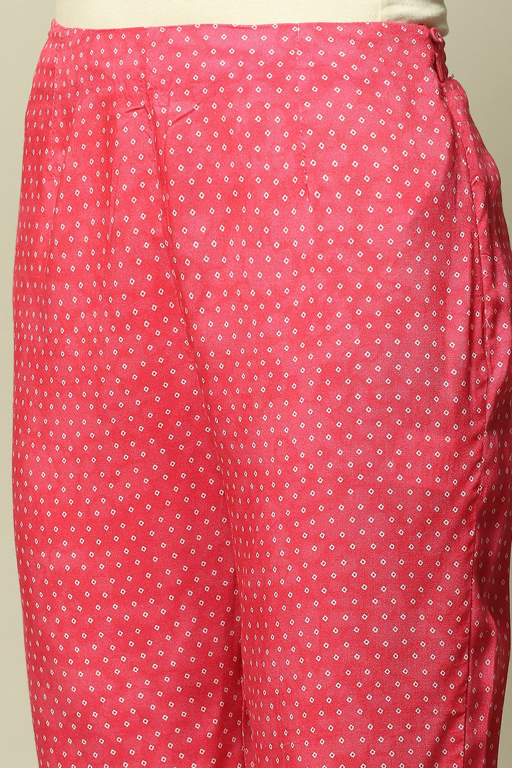 Pink LIVA Straight Printed Palazzo image number 1