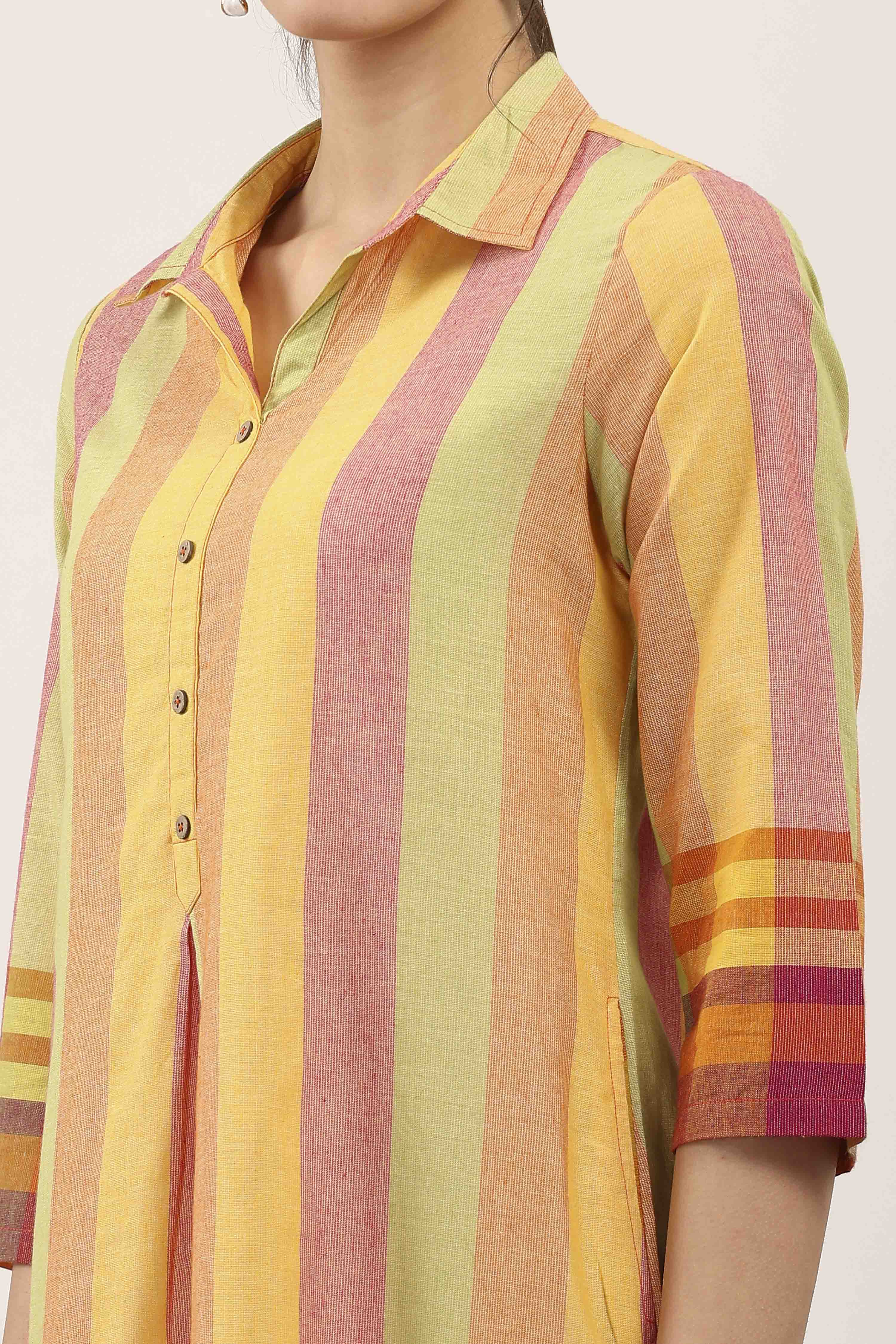 Blue Cotton Straight Kurtas image number 1