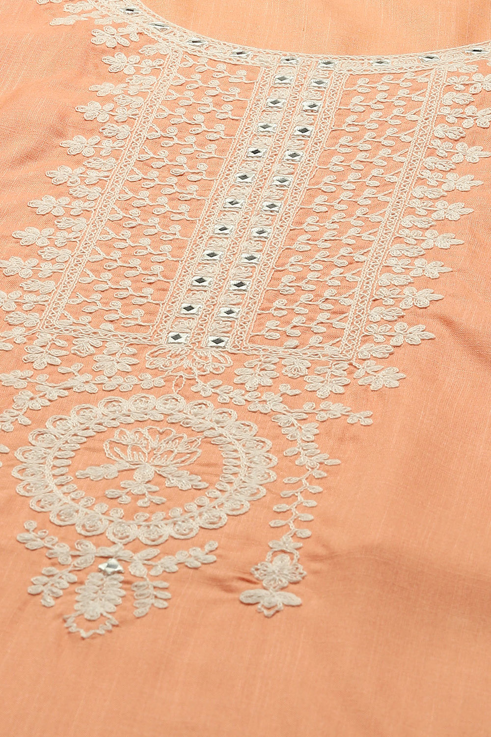 Lime Green Embroidered Straight Kurta image number 1
