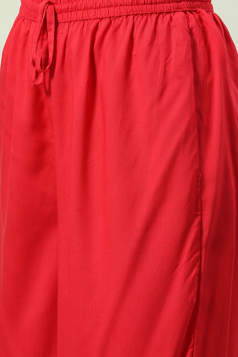 Red LIVA Kurta Set image number 2