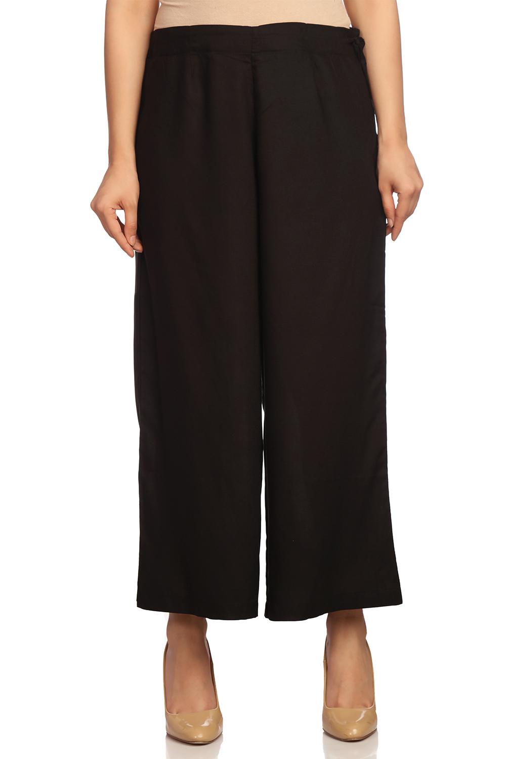 Pink Viscose Rayon Culottes image number 3