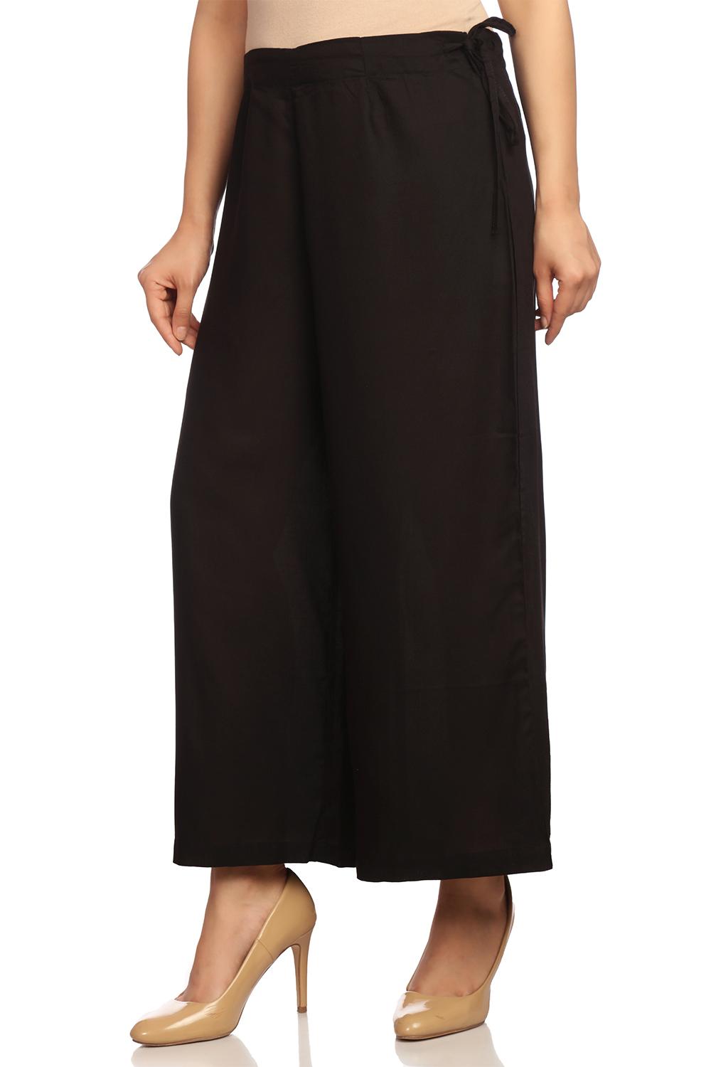 Pink Viscose Rayon Culottes image number 2