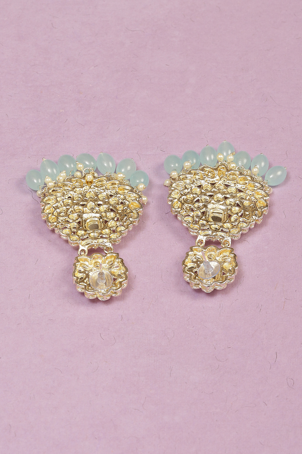 Light Blue Alloy Earrings image number 2