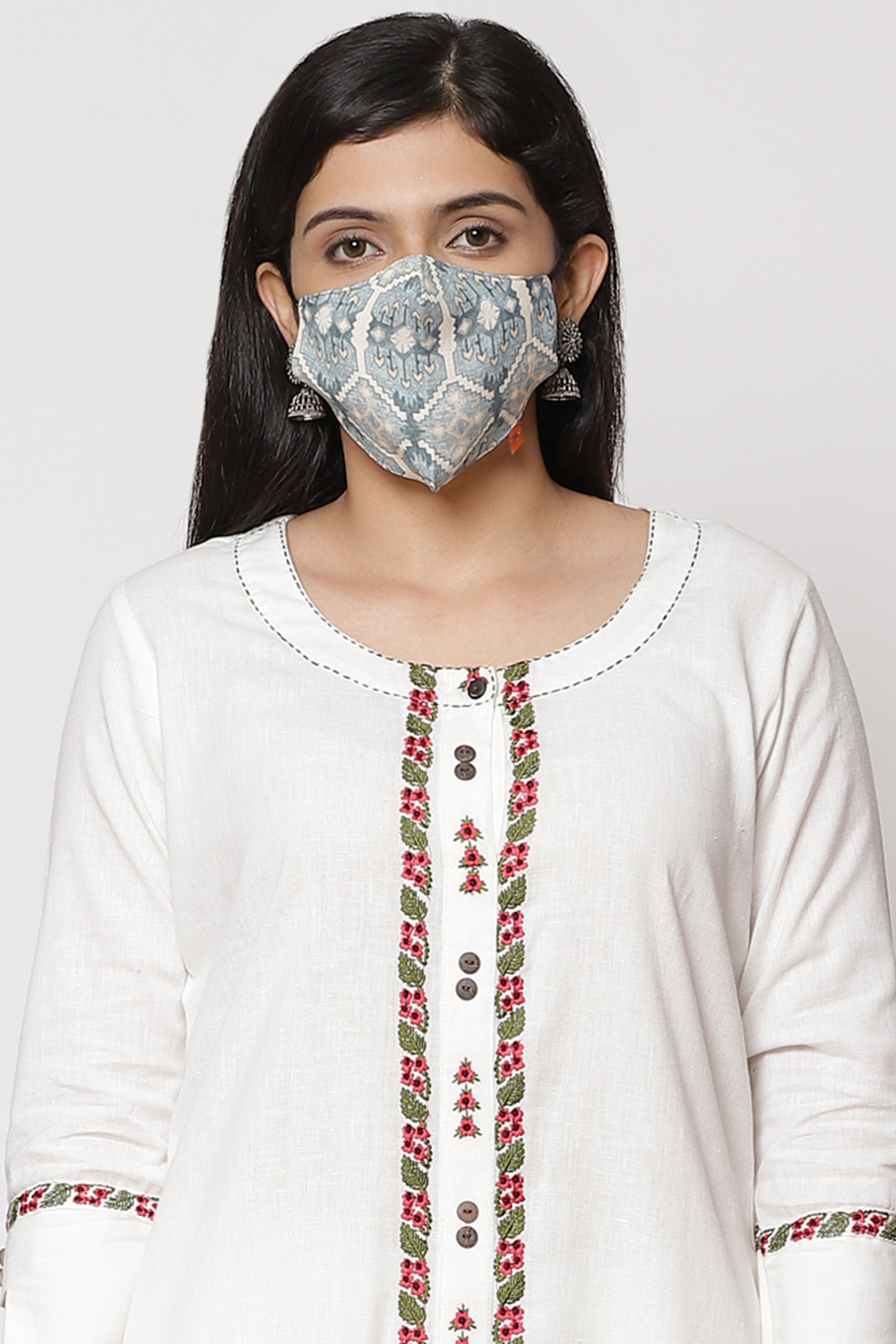 Beige Cotton Mask image number 1