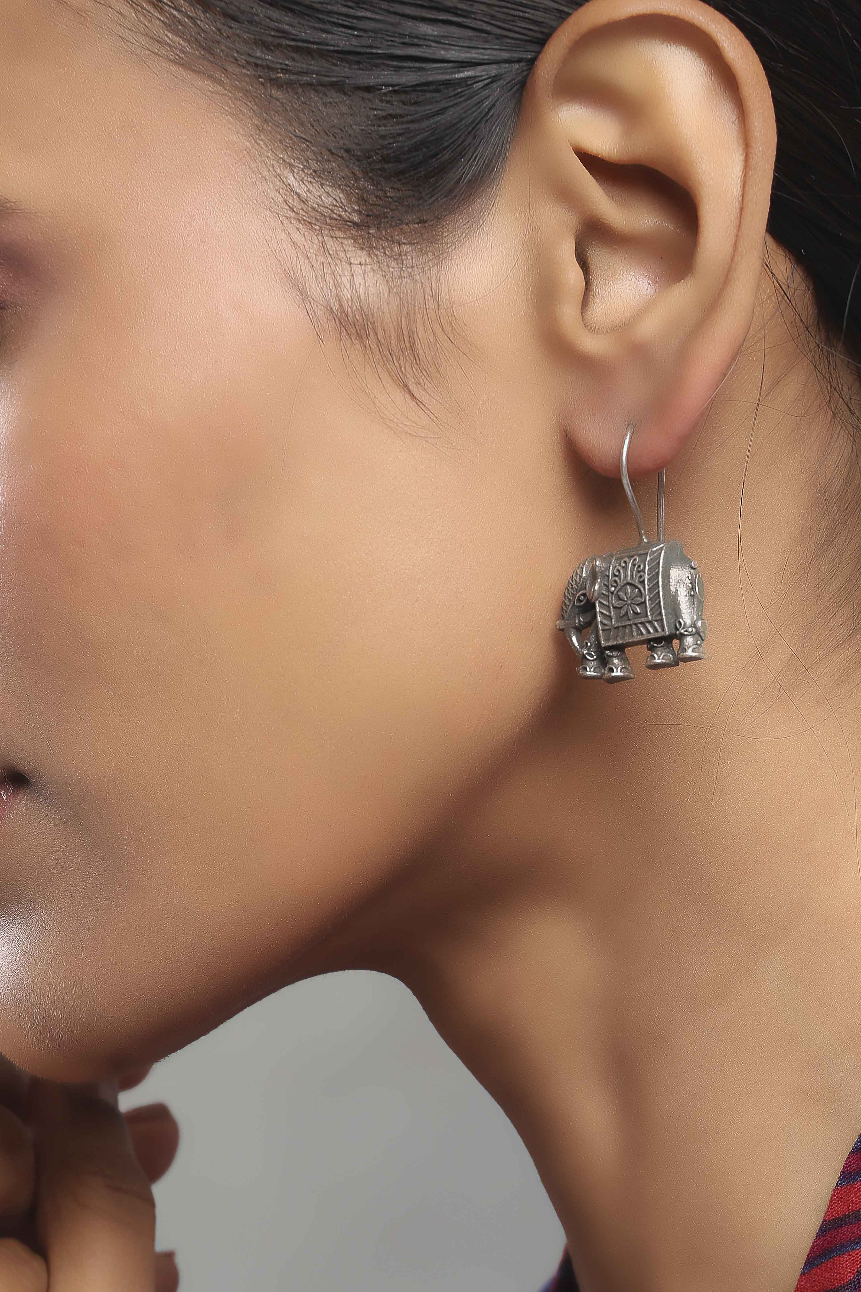 Oxidised Brass Drop & Danglers image number 1