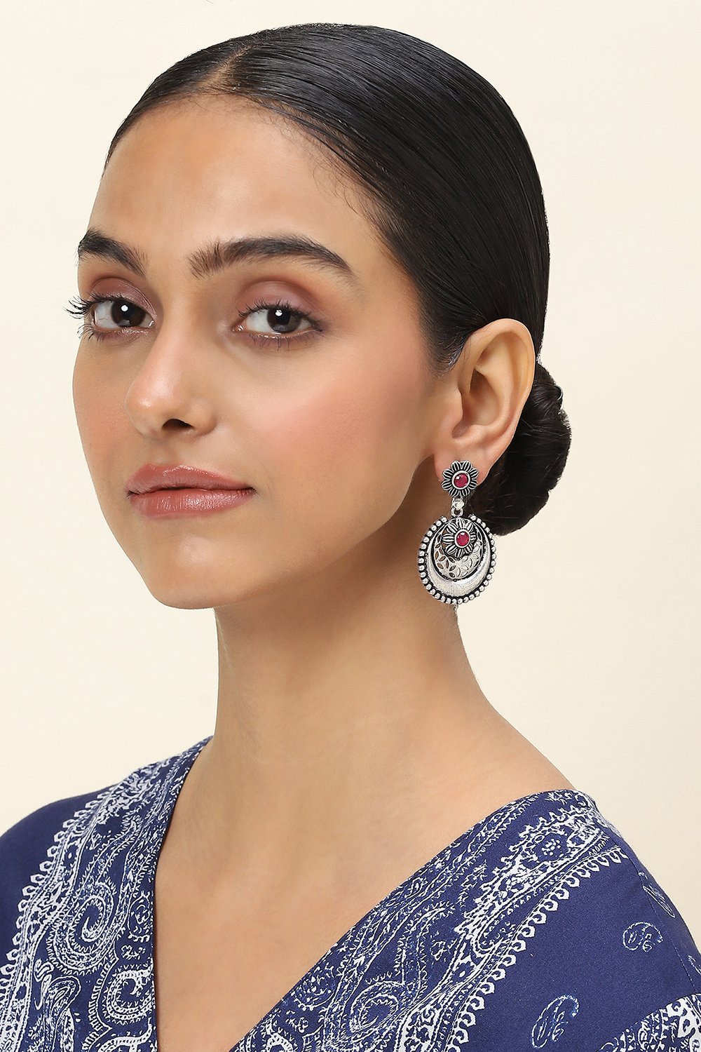 Pink Alloy Drop & Danglers image number 3