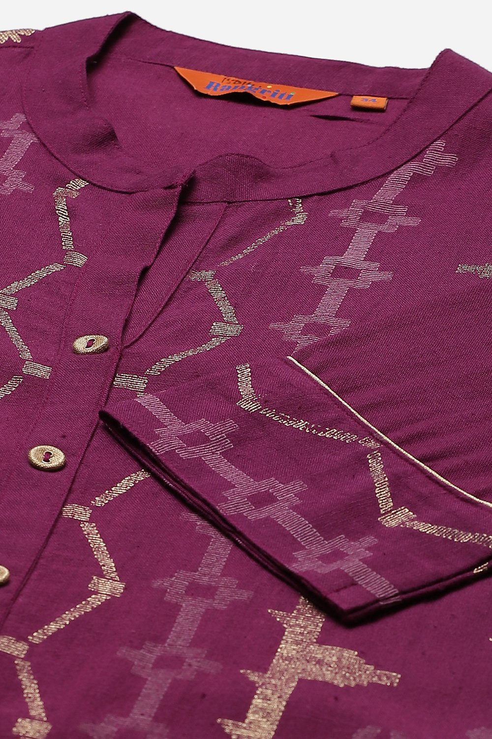 Purple LIVA Kalidar Kurta image number 1