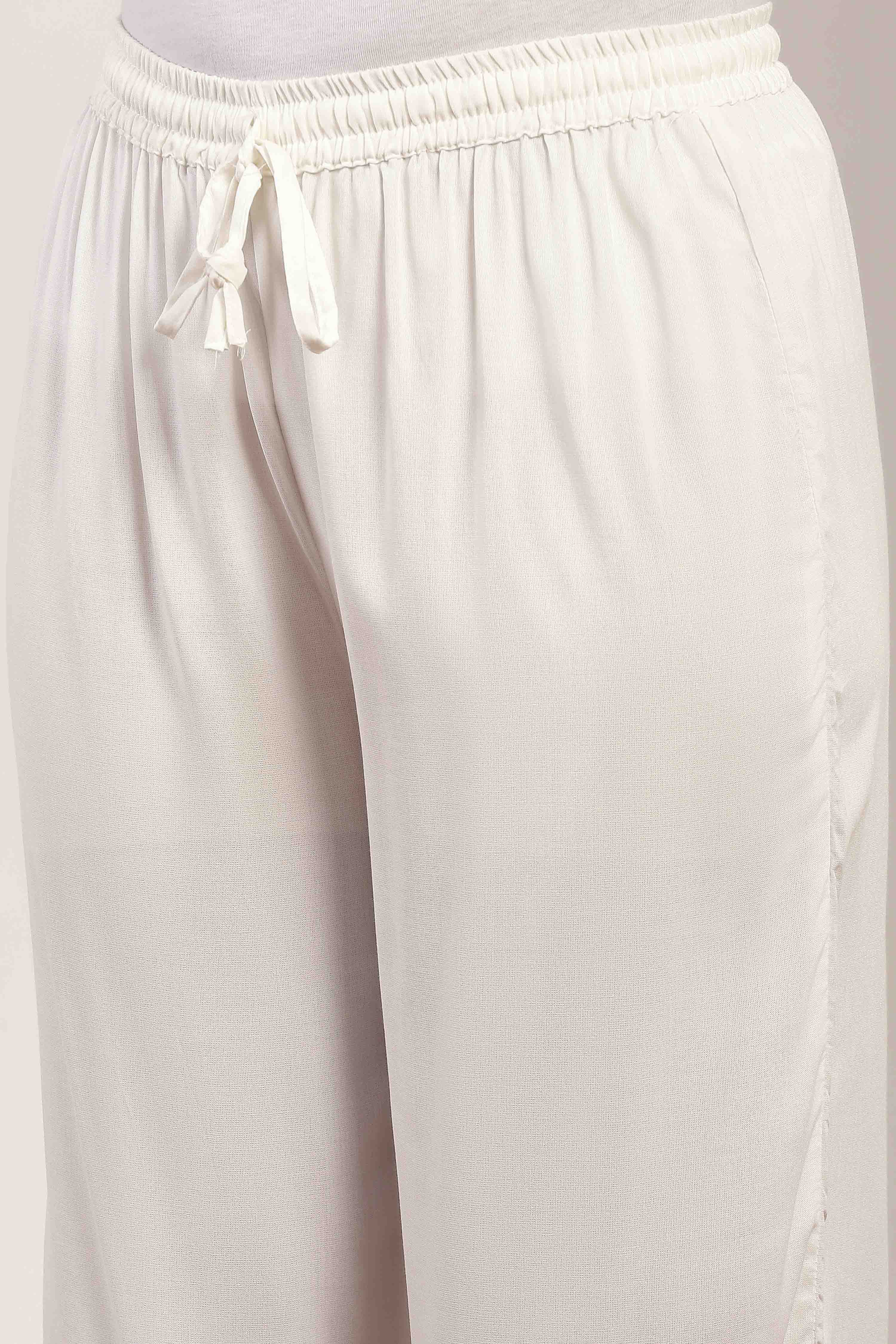 Pink  Straight Kurta Pants Set image number 2