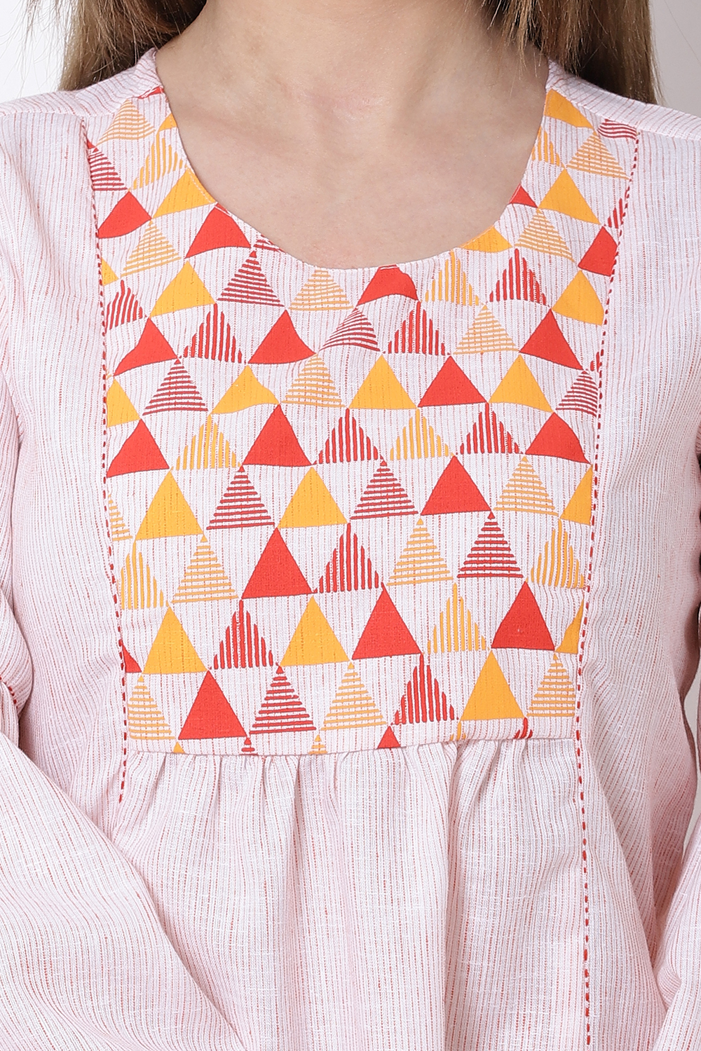 Orange Poly Cotton Indie Top image number 1