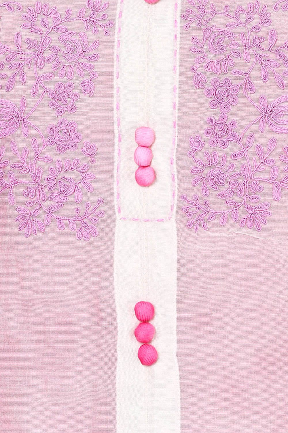 Off White Straight Poly Cotton Kurta image number 1