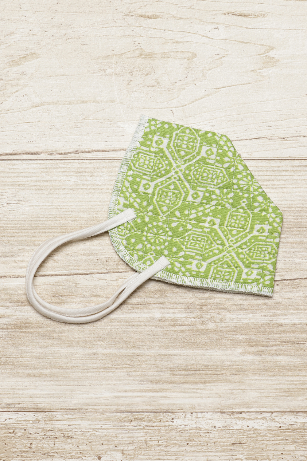 Green Cotton Mask image number 2