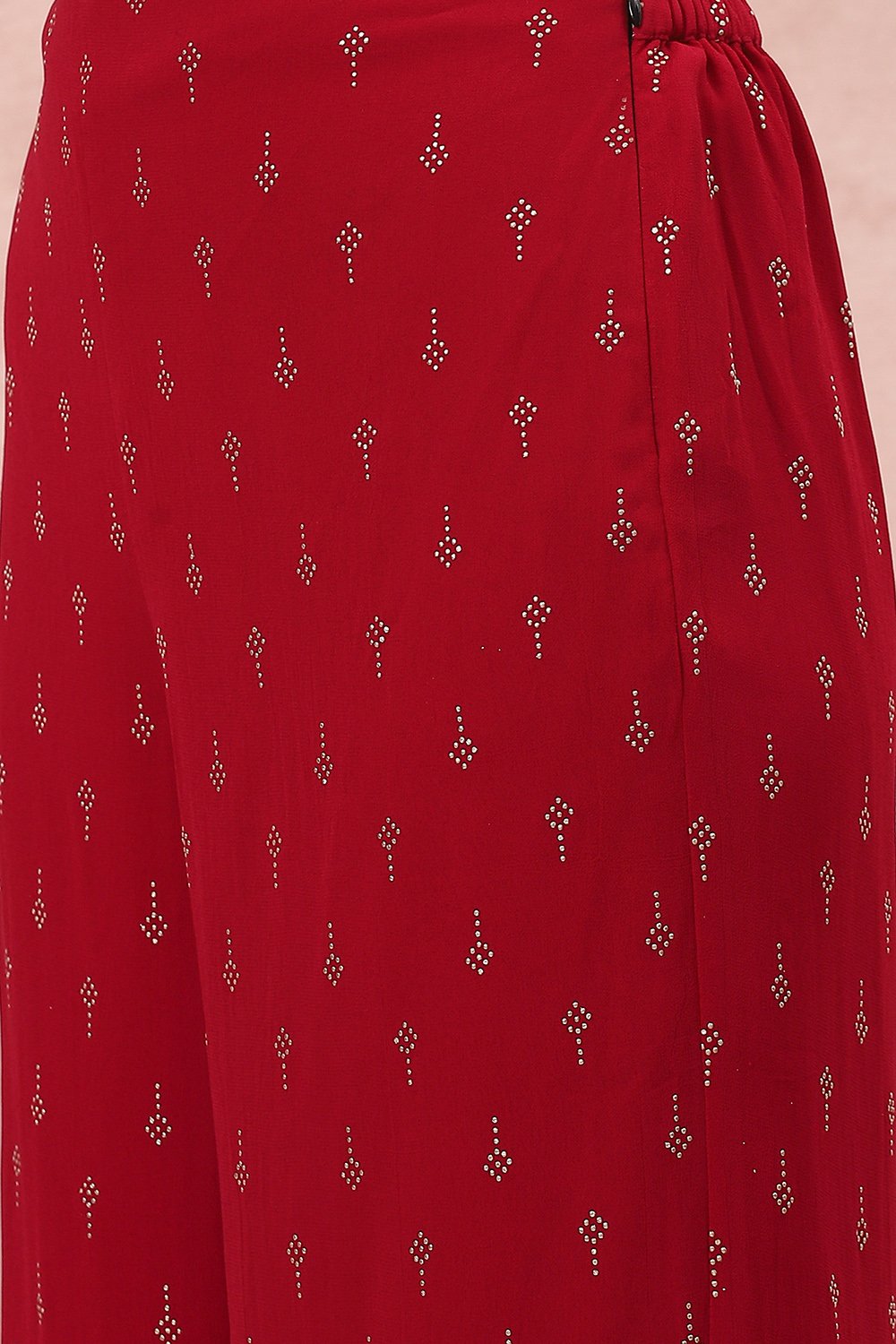 Pink Art Silk Straight Suit Set image number 2