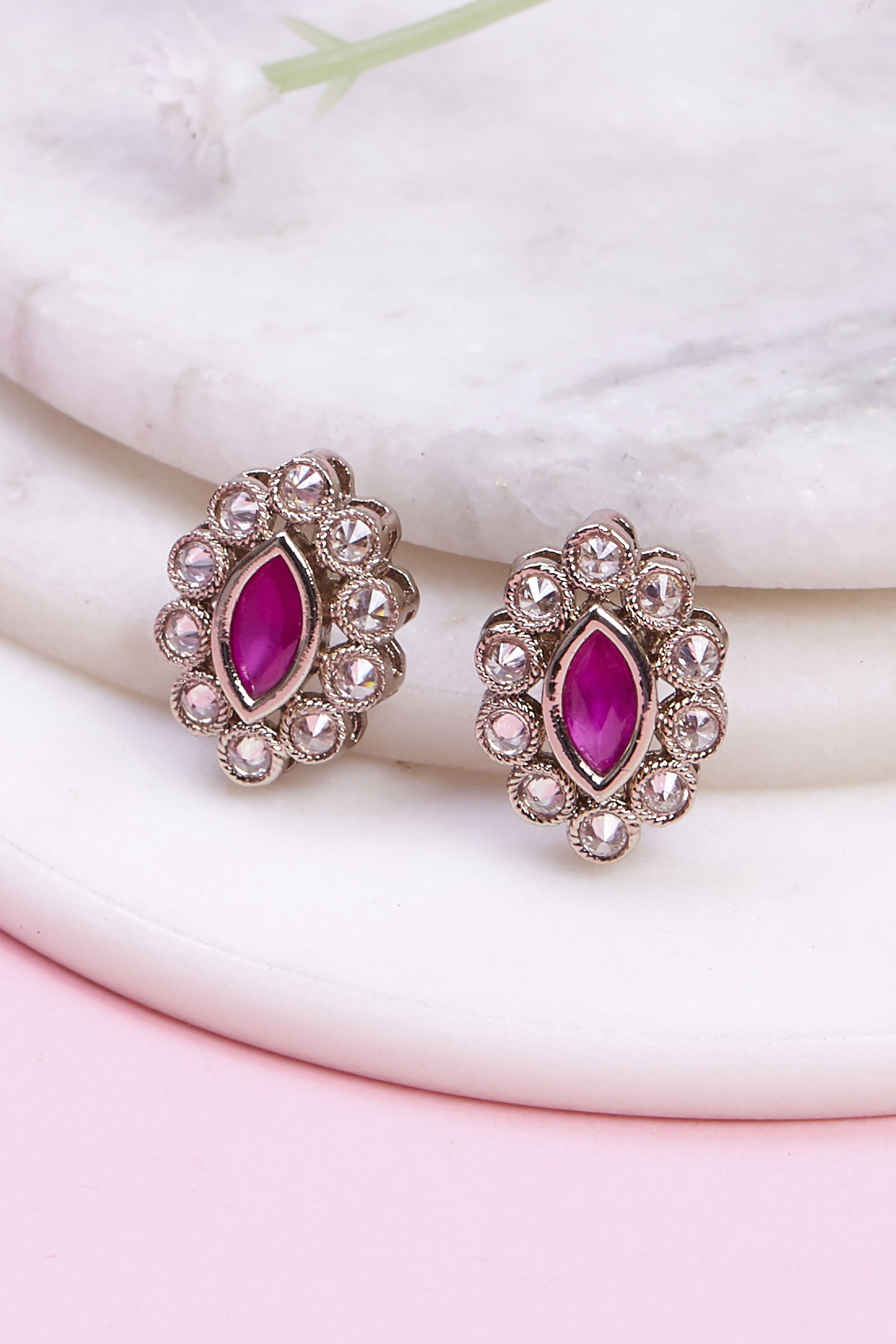 Dark Pink Brass Studs image number 0
