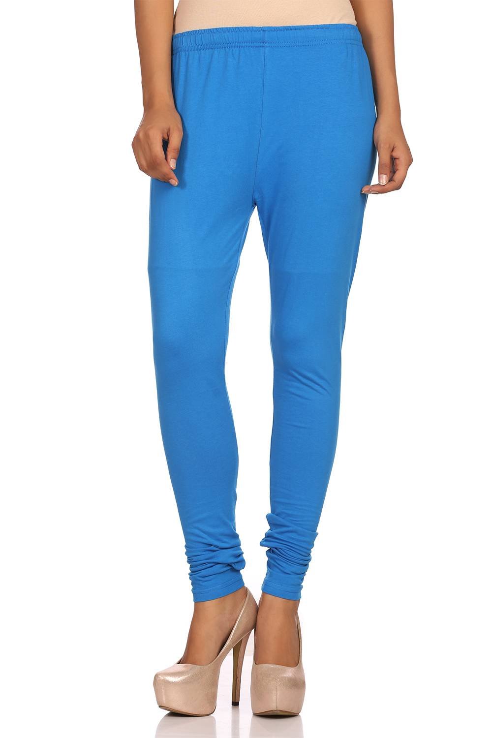 Light Blue Cotton Leggings image number 0