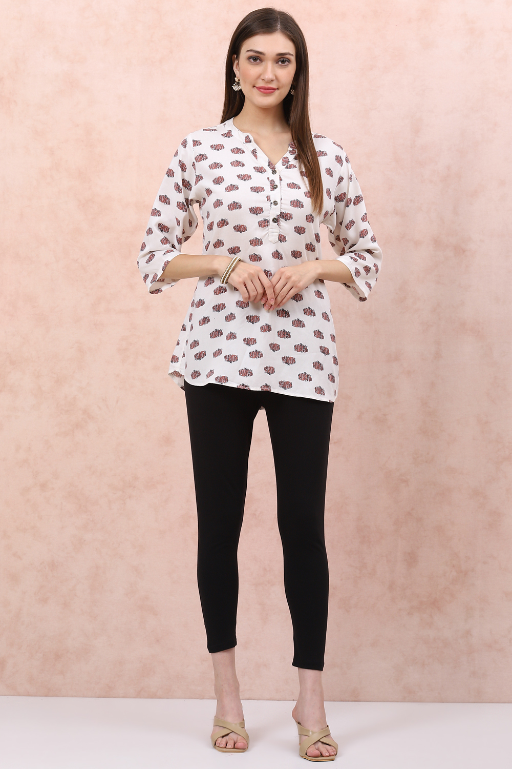 Black Cotton Leggings image number 1