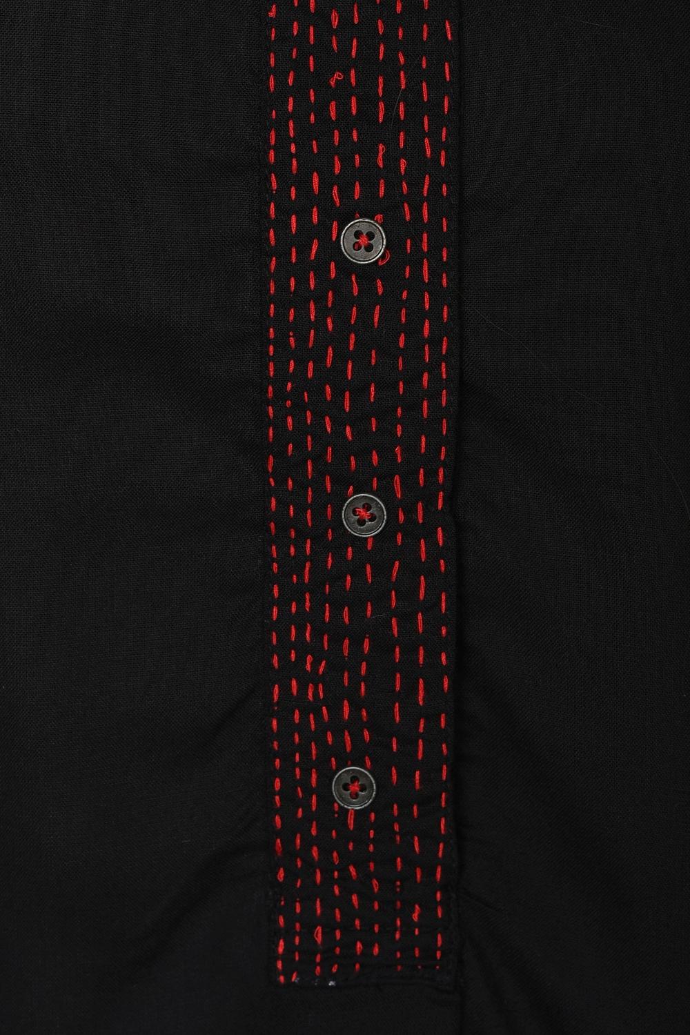 Rangriti Black Straight Viscose Kurta image number 1